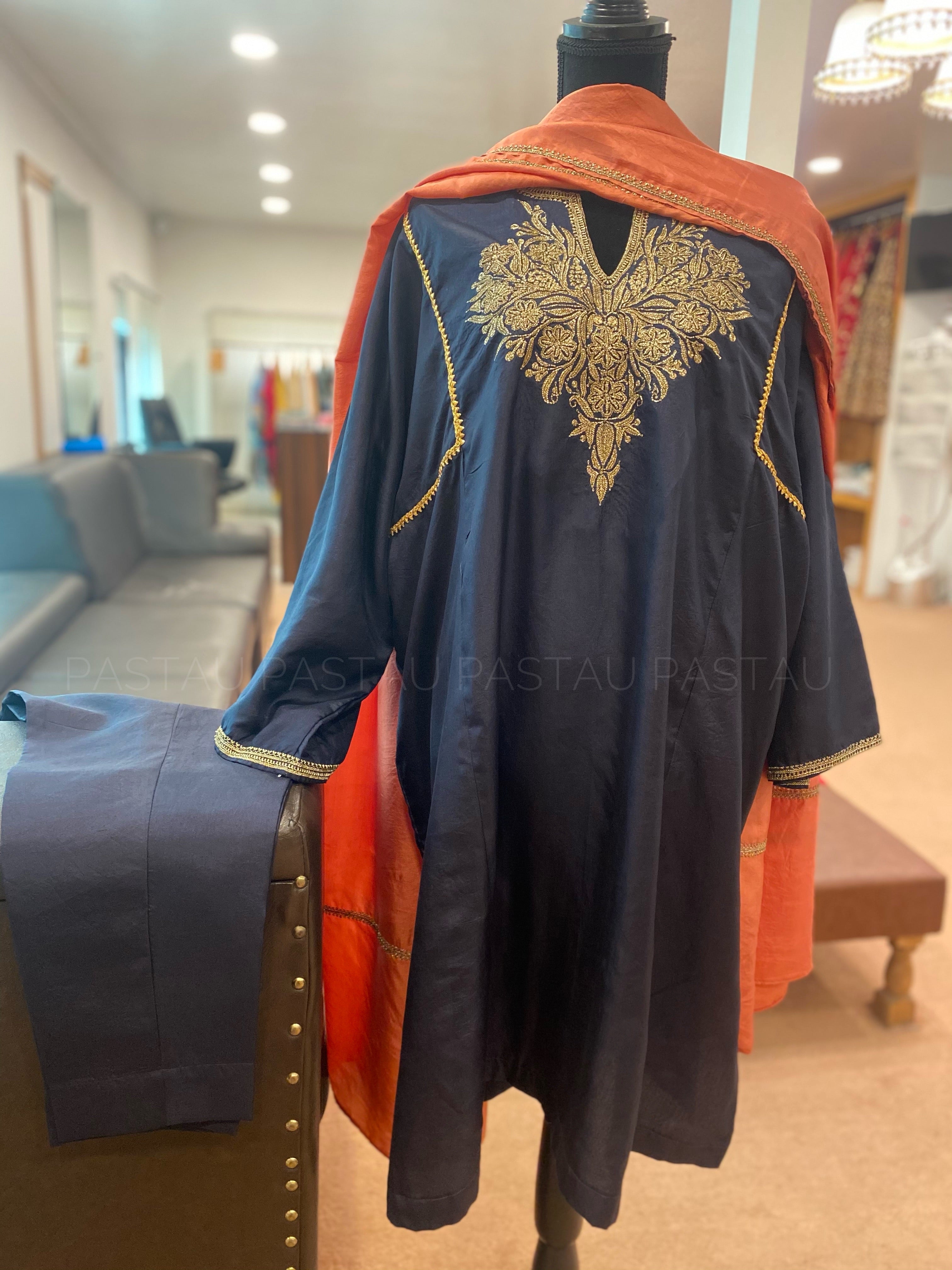 Hand Tilla pure silk 3pc stitched