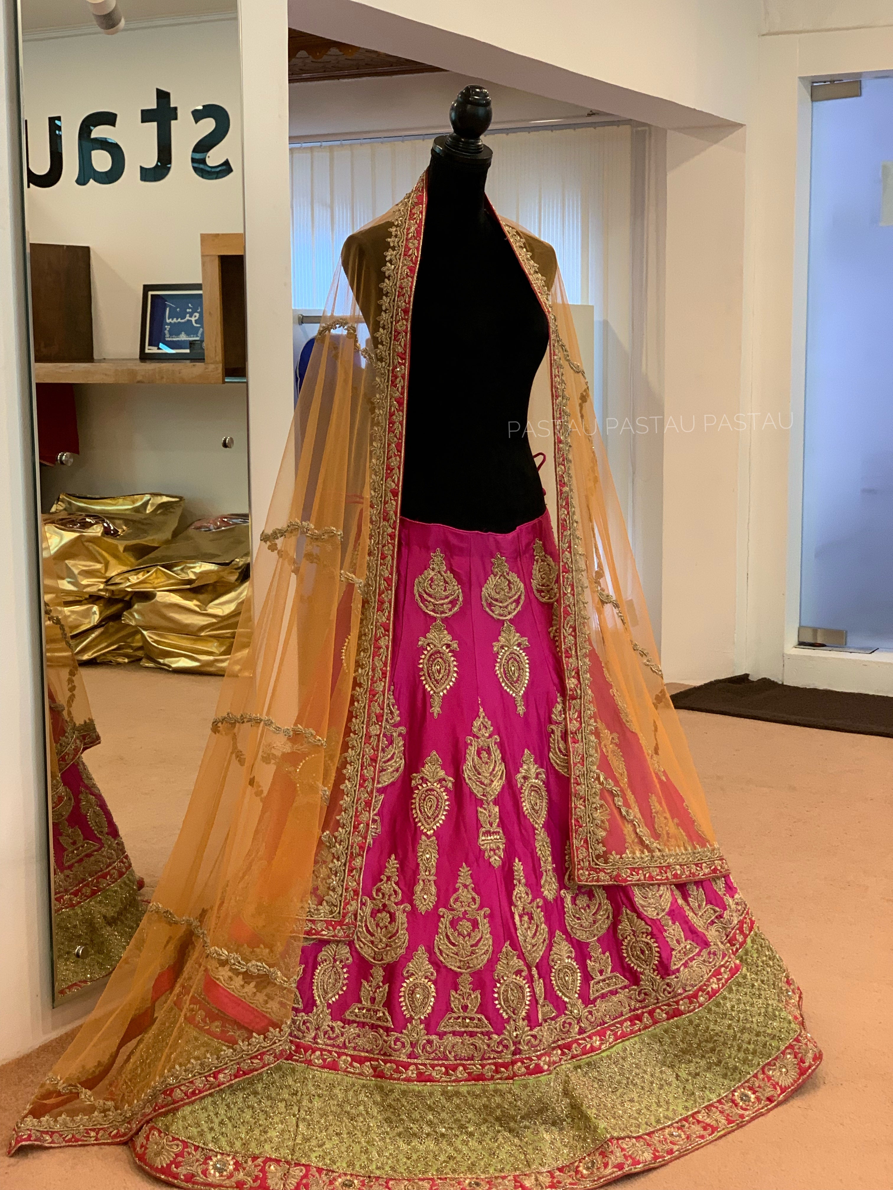 Hand Embroidered Bridal Lehanga