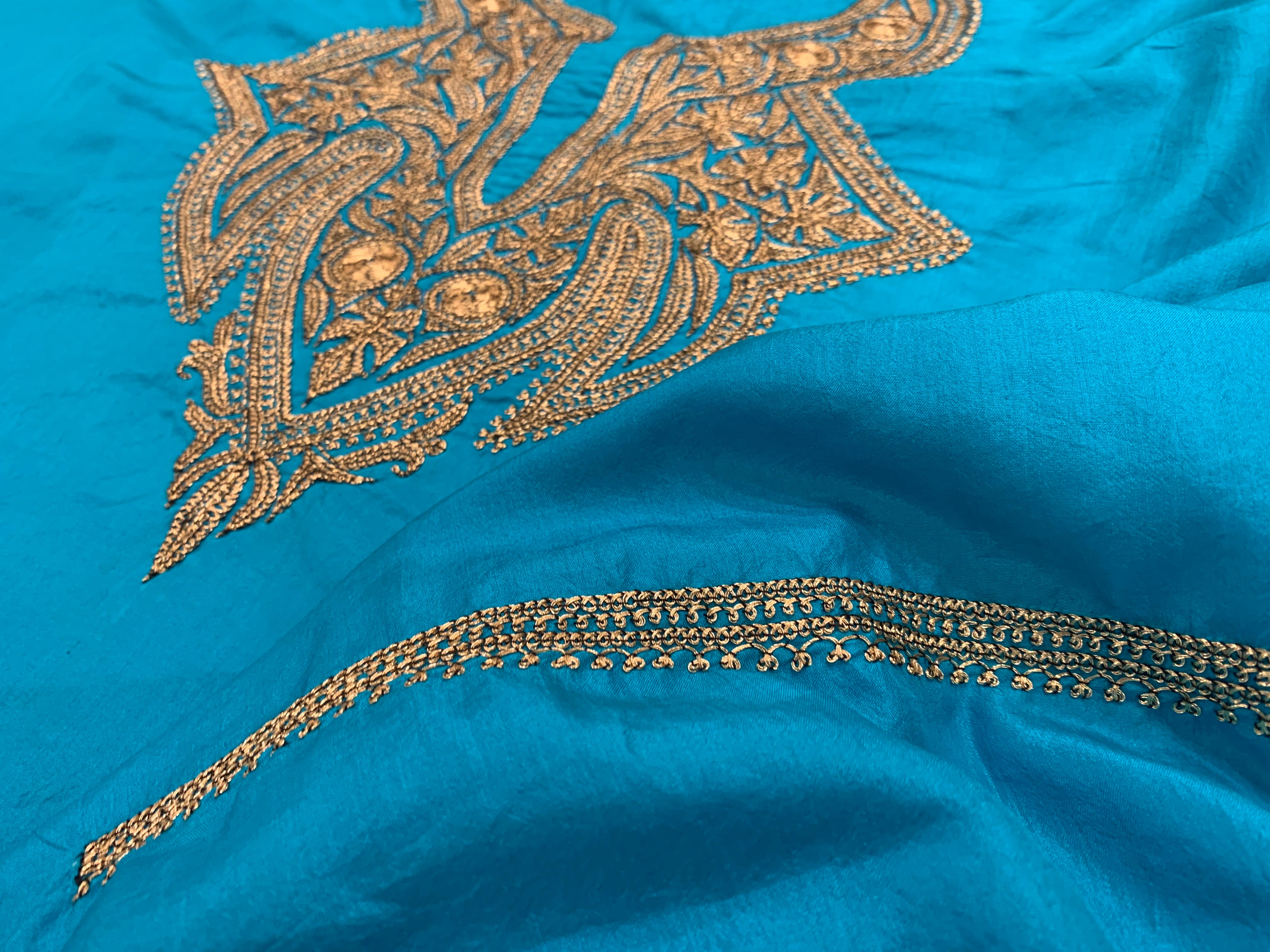 Hand Tilla 2pc unstitched pure silk