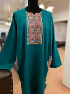 Pure pashmina blend pheran with hand sozni pwb252