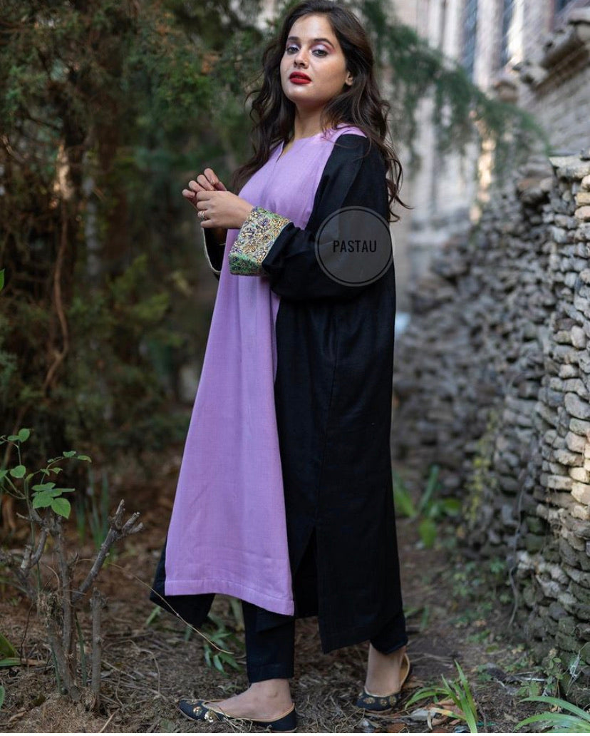 Pashmina handsozni dual shade pheran - Pastau