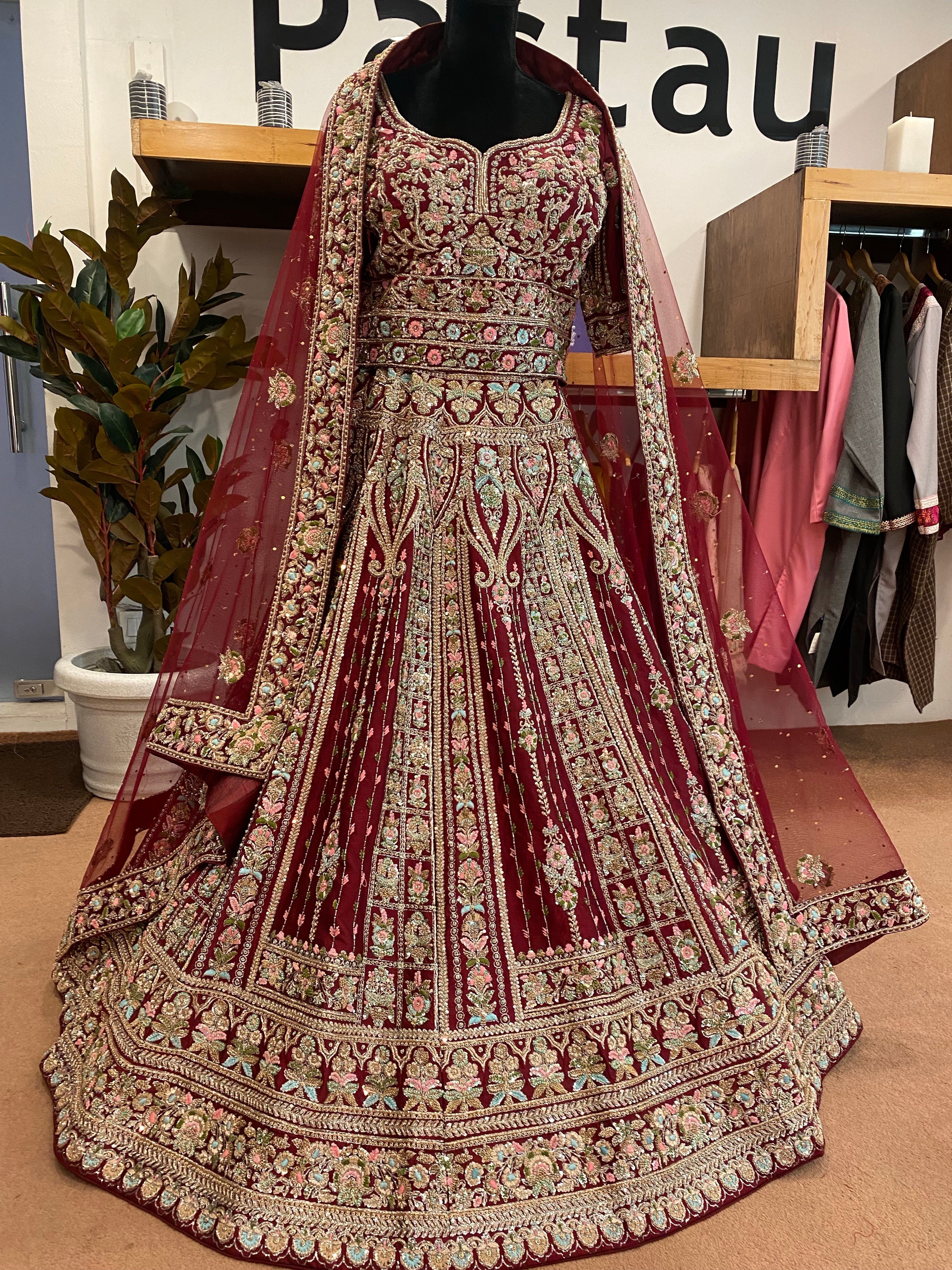 Handembroidered Bridal Lehanga