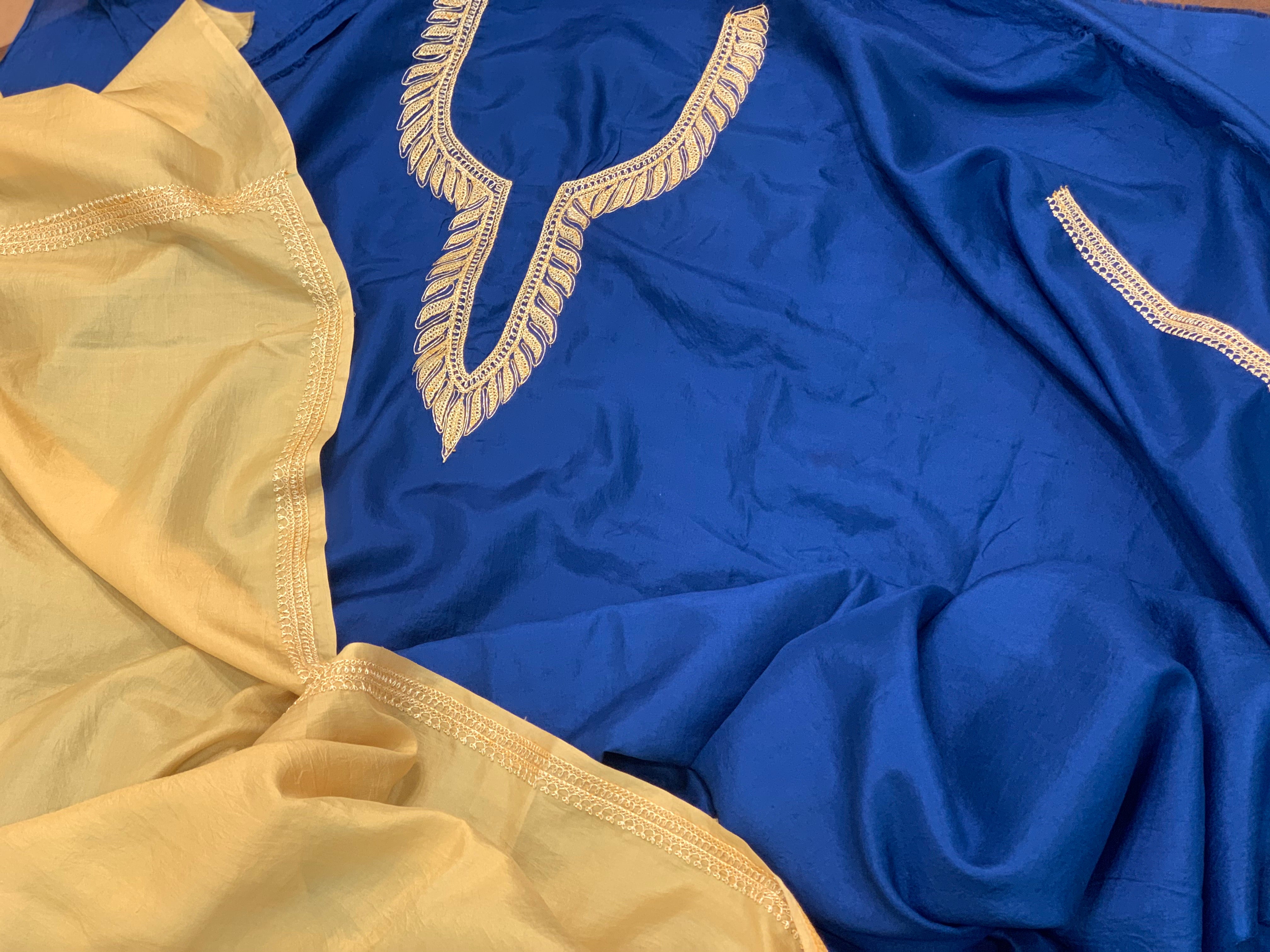 Hand Tilla pure silk 3pc unstitched