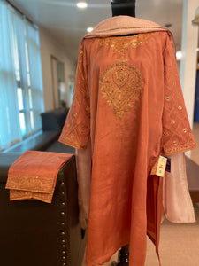 Puresilk tilla kurta set Mtks342