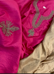 Hand Tilla pure silk 3pc unstitched