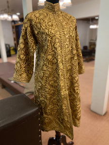 Kashmiri embroidery Jacket Front and back  embroidered pwb238