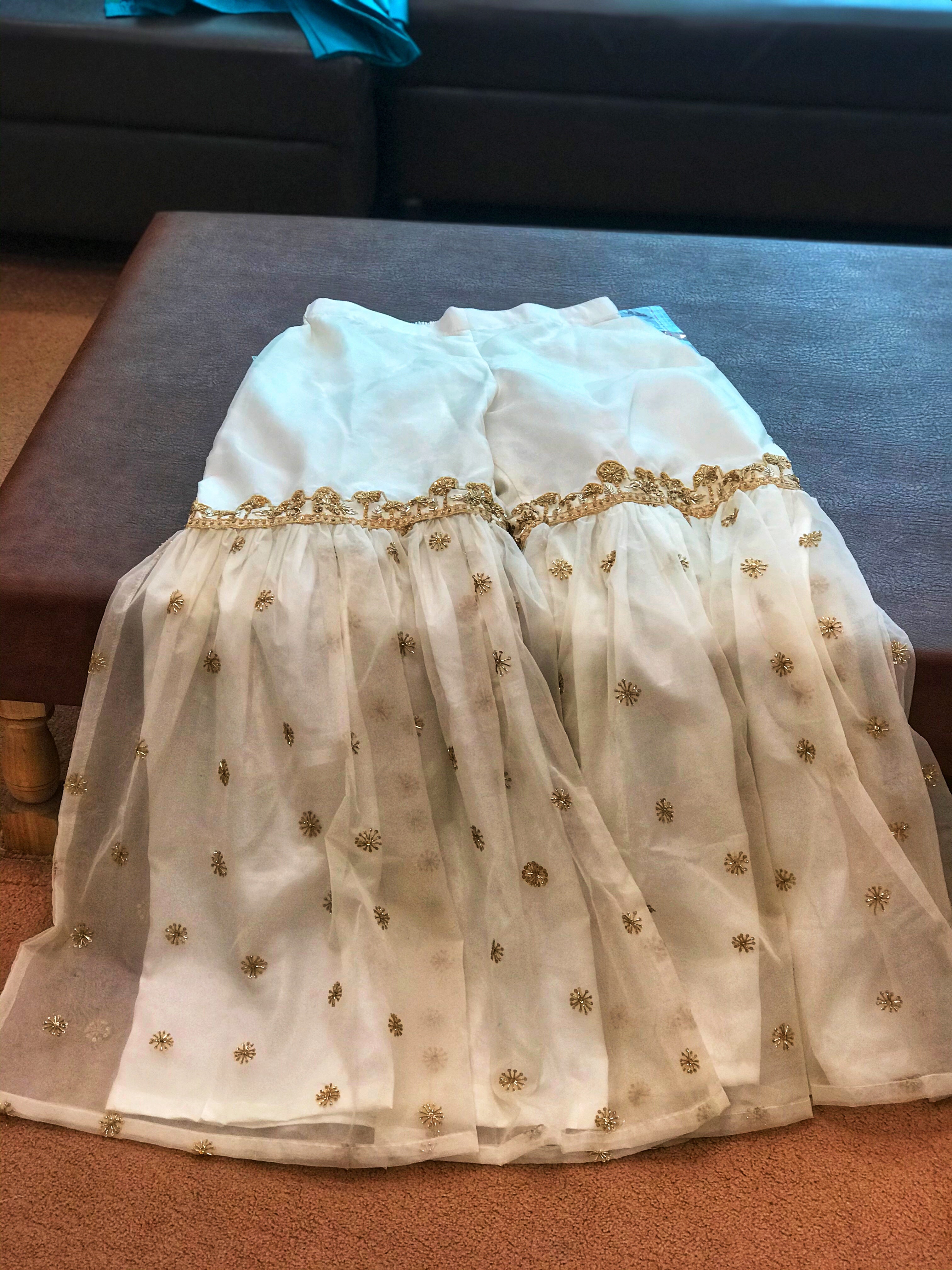 Handembroidered Gharara dress