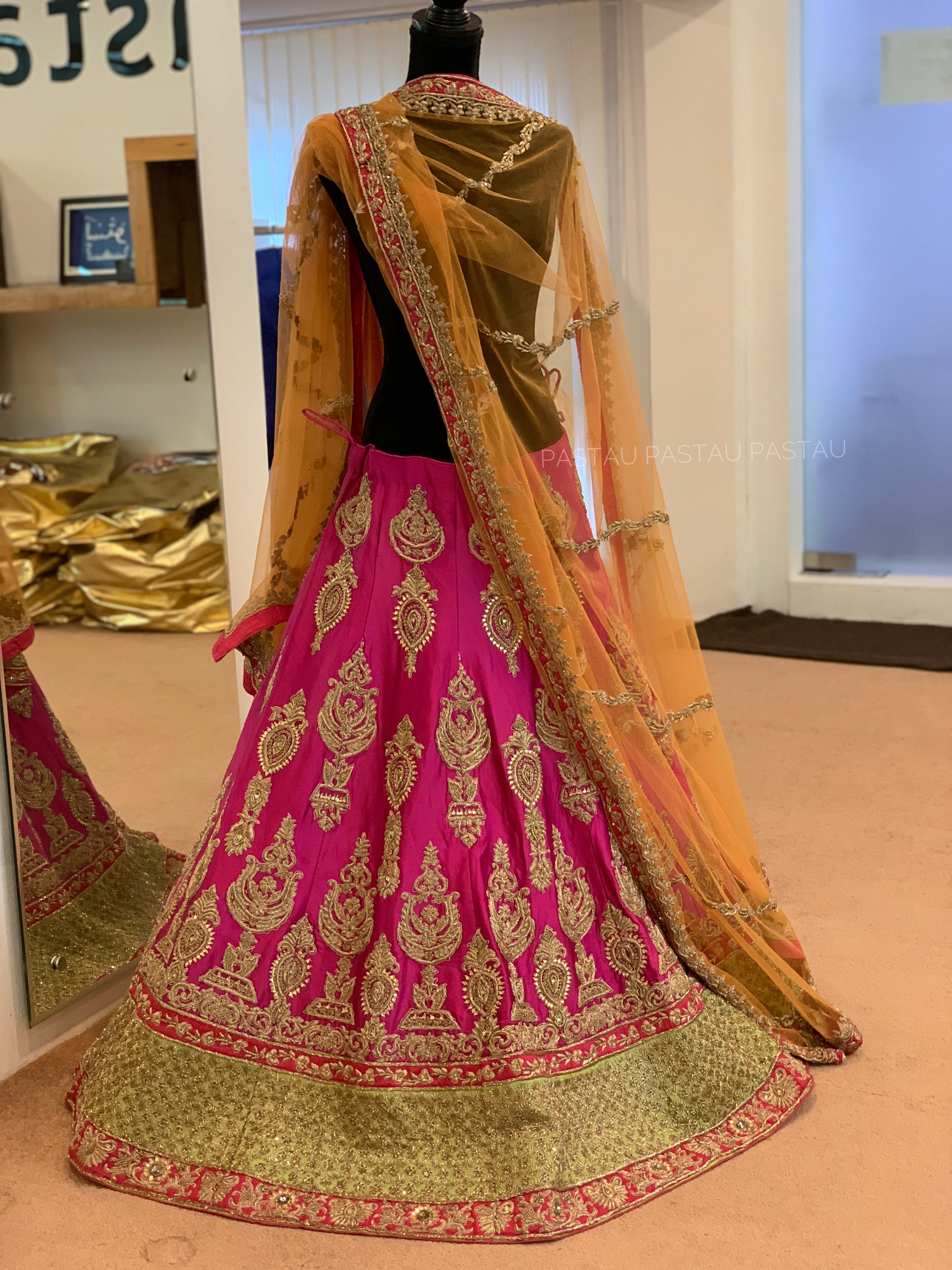 Hand Embroidered Bridal Lehanga