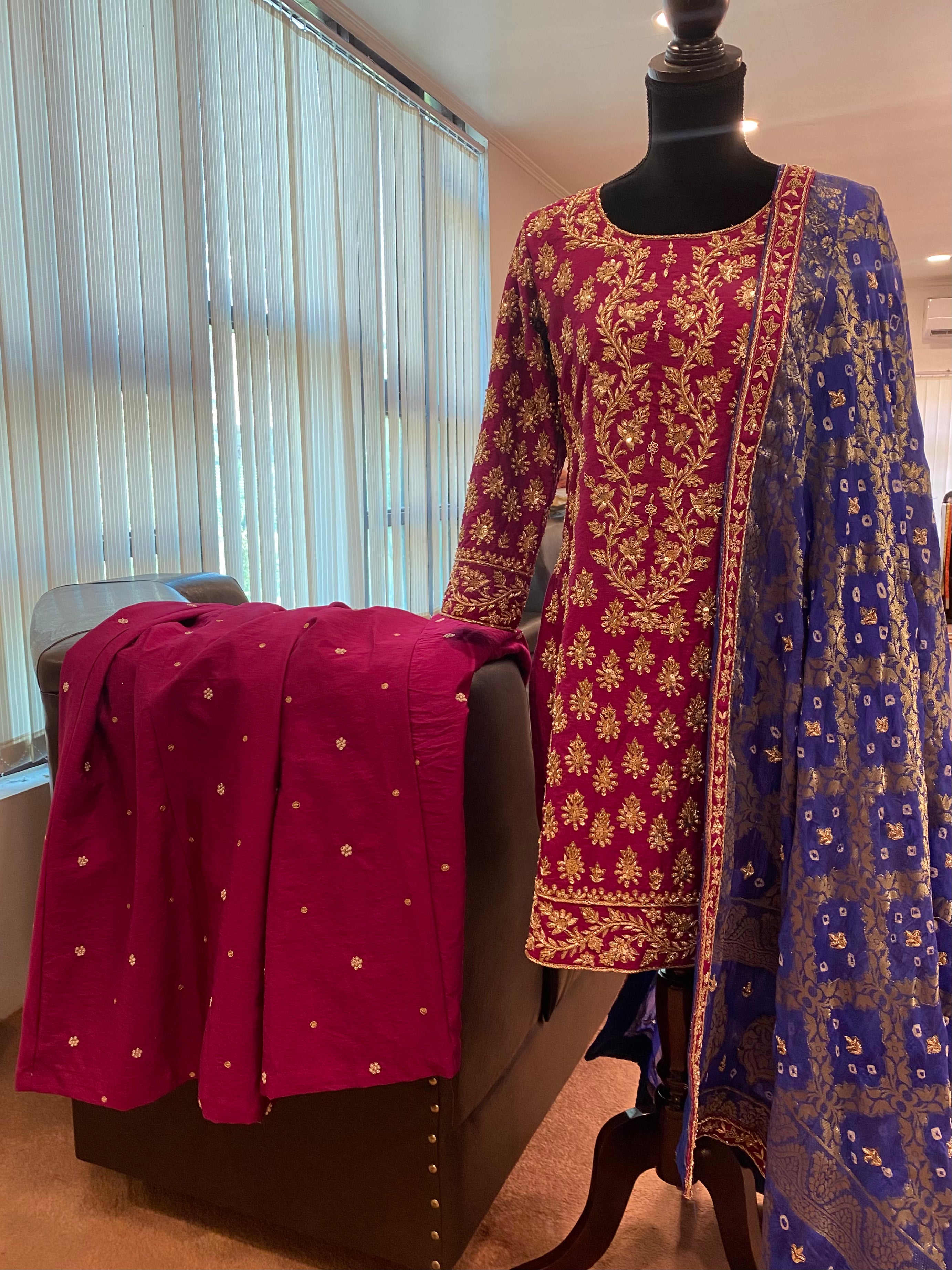 Hand embroidered Dress stitched