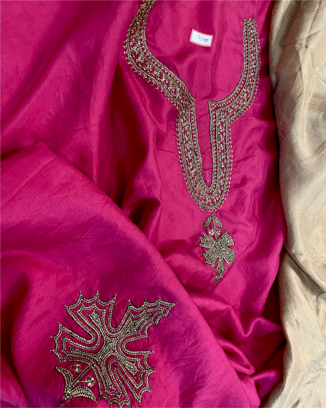 Hand Tilla pure silk 3pc unstitched