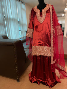 Kashmiri tilla dress mtks194