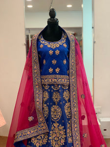 Hand embroidered Bridal Lehanga - Pastau