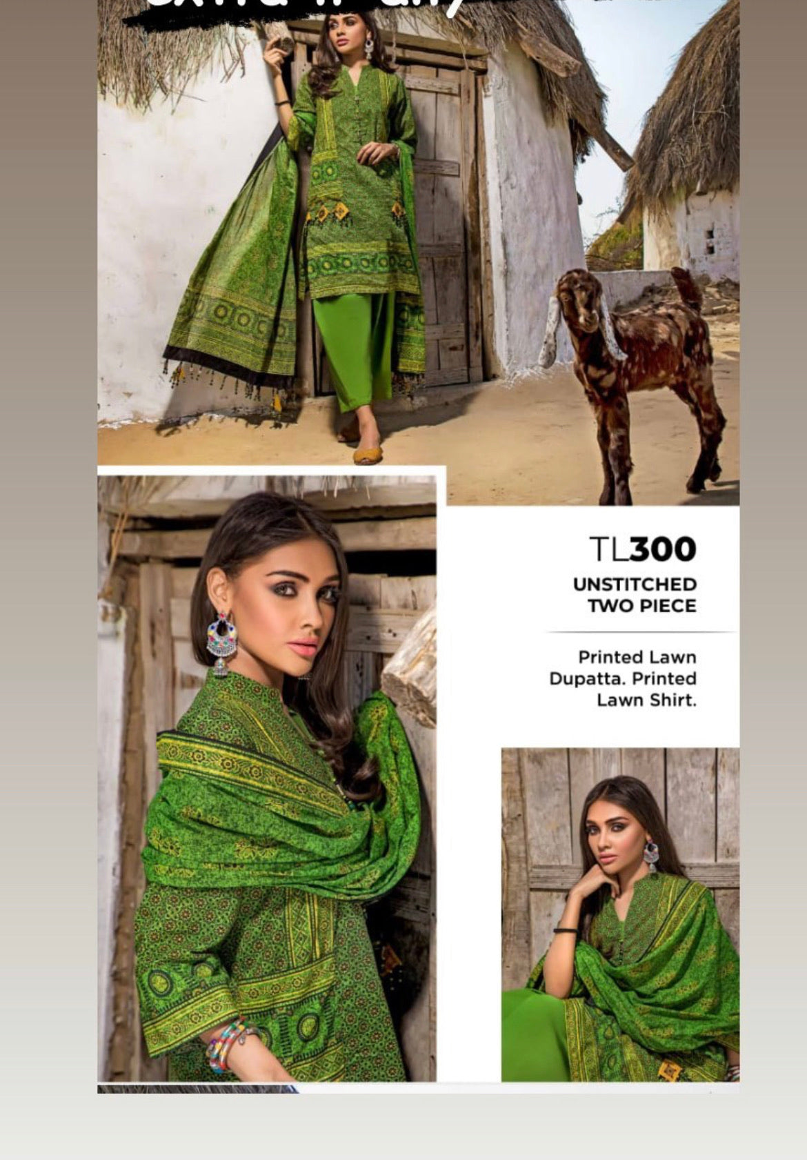 Gul Ahmed Ajrak Tl300 - Pastau