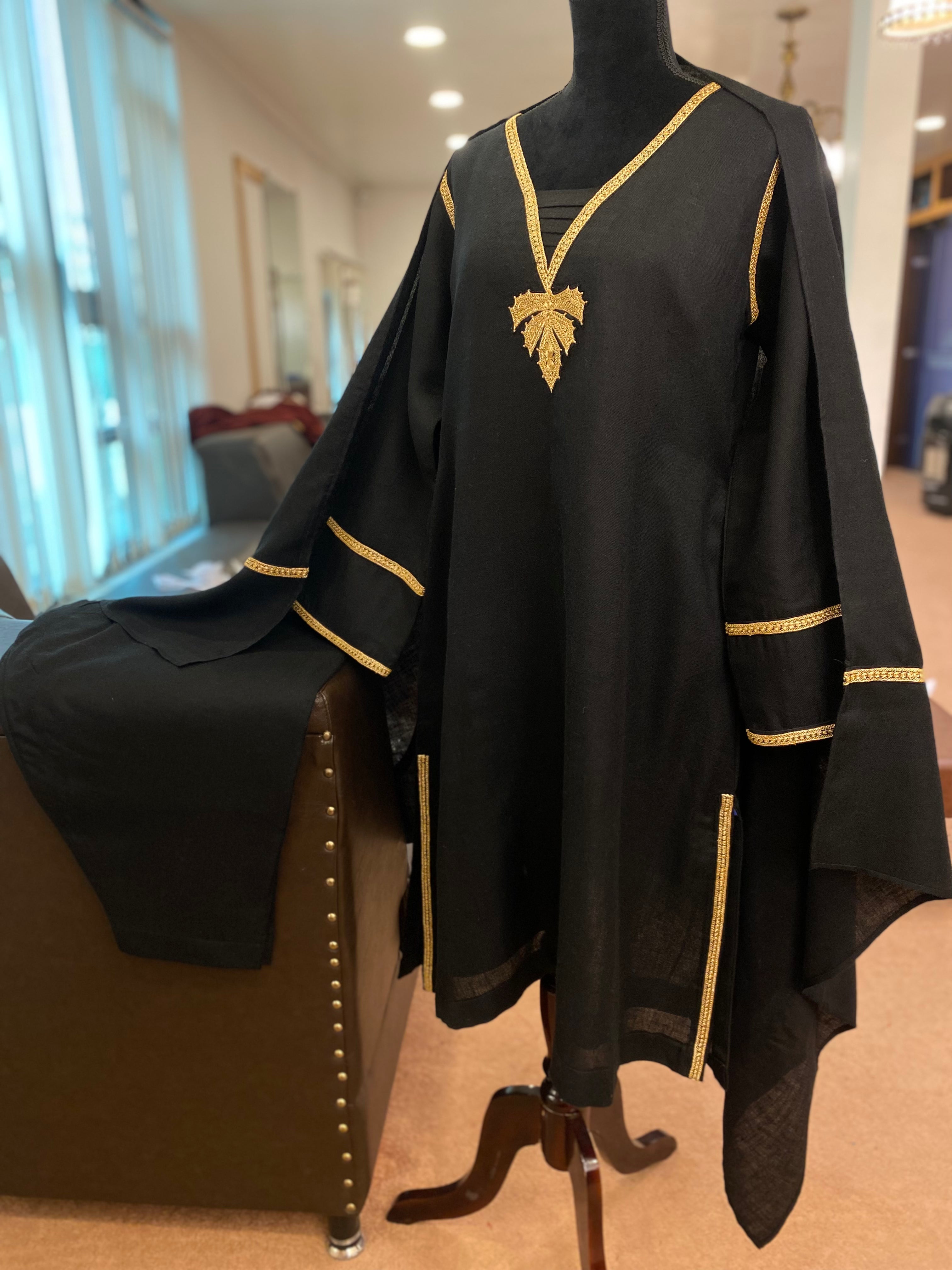 Pure pashmina blend kurta set 3pc with hand tilla