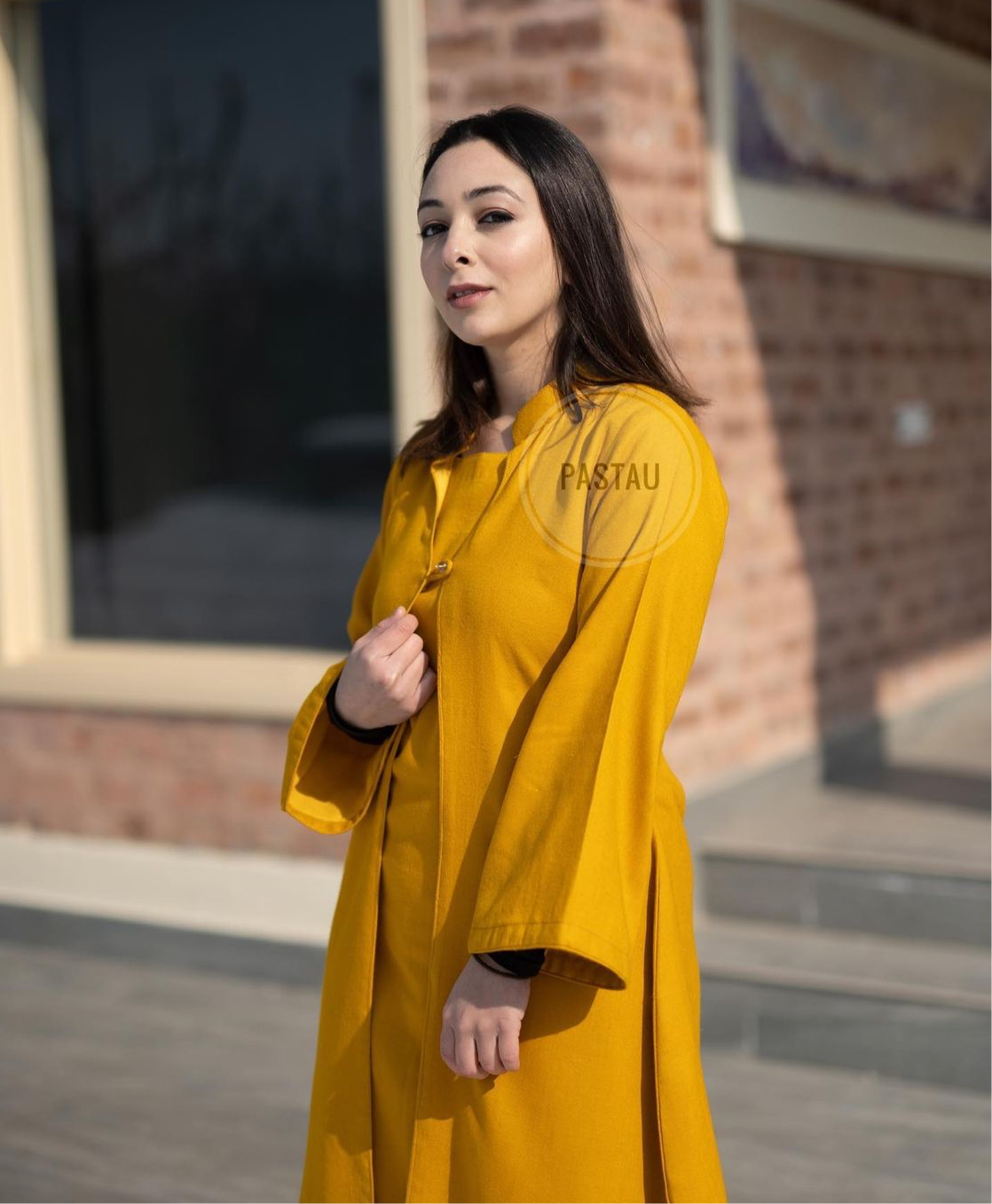 Pure pashmina wool blend 3pc dress stitched