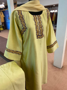 Tilla kurta set 3pc stitched MTKS095