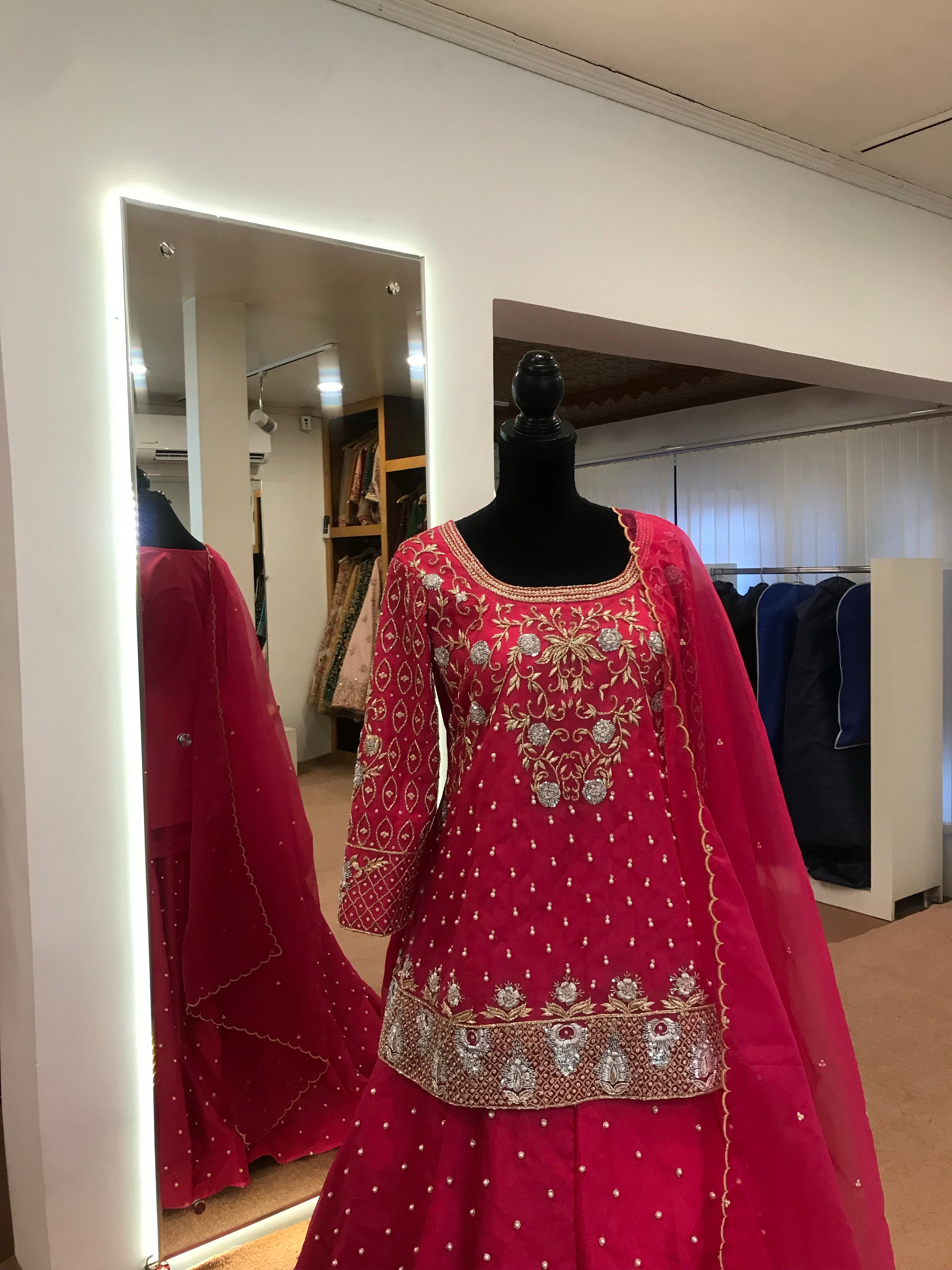 Hand embroidered dress 3pc stitched