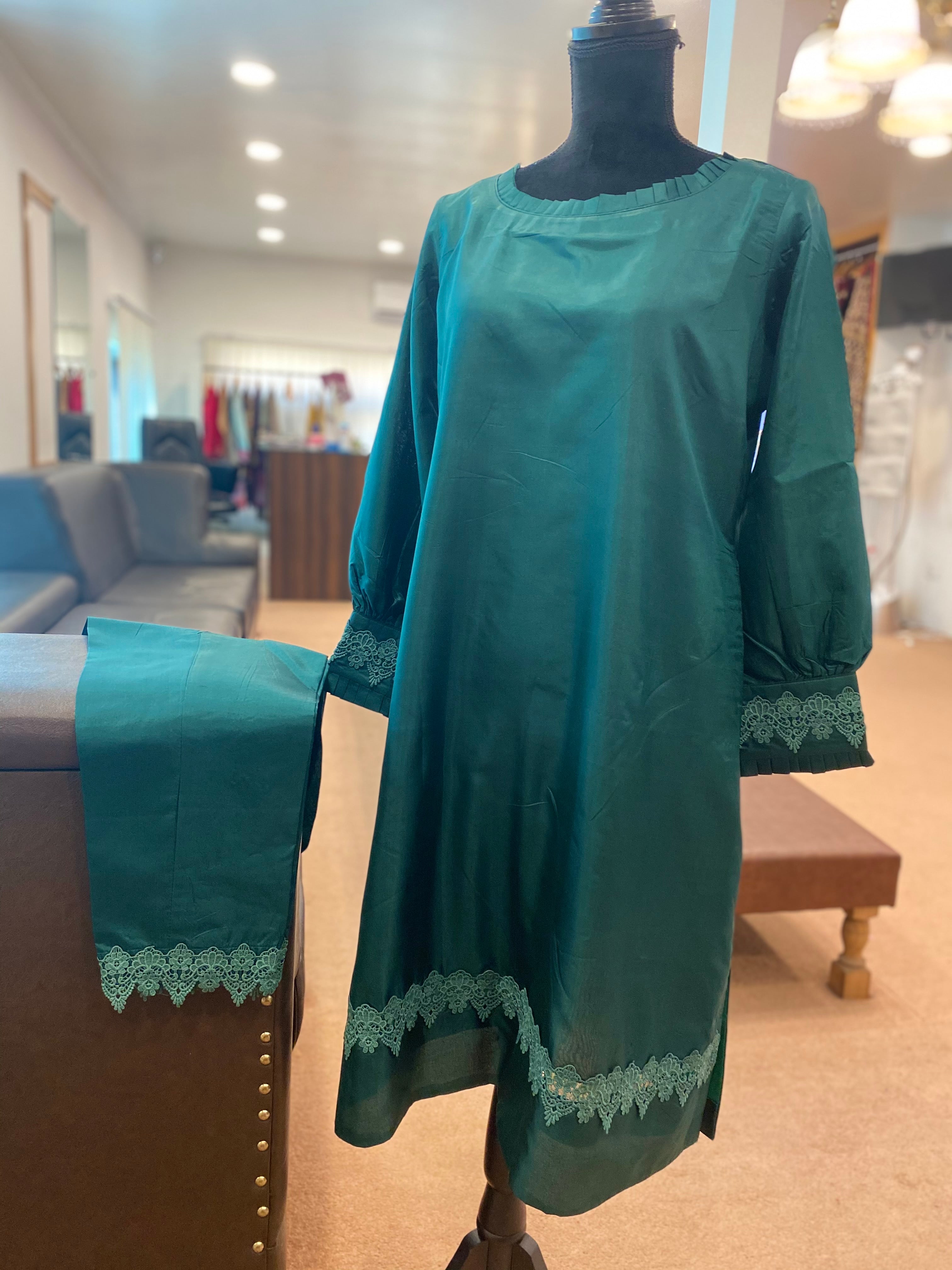 Pure silk Kurta set 2pc stitched