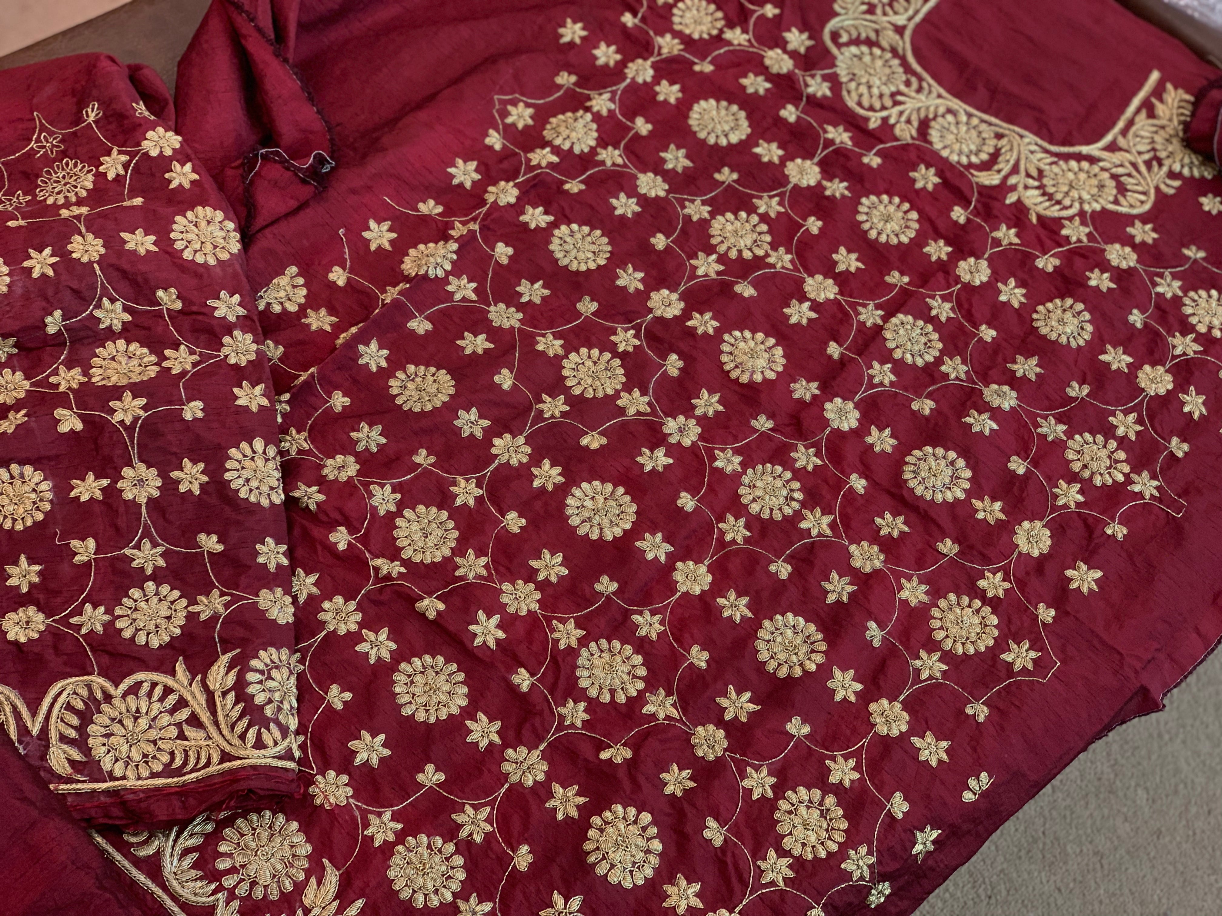 Hand embroidered Suit 3pc unstitched