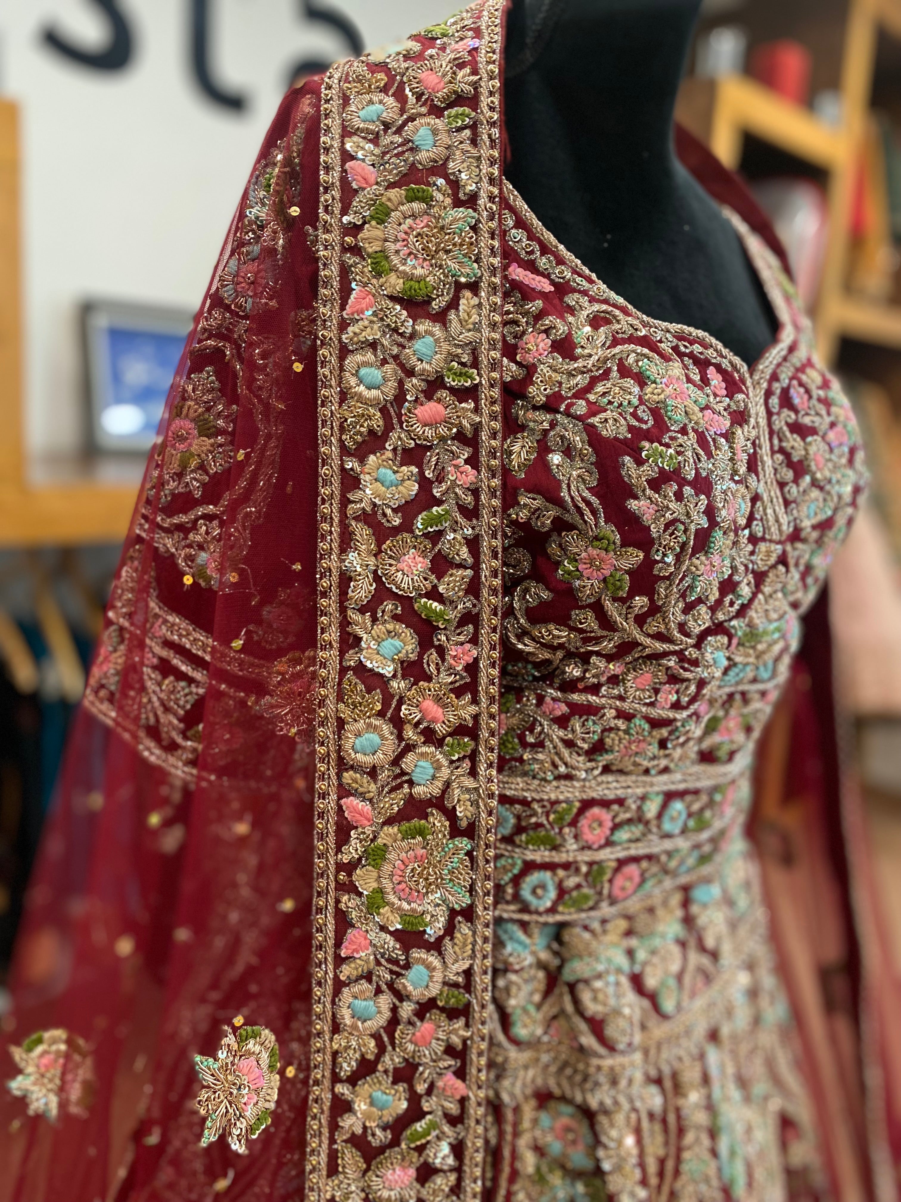 Handembroidered Bridal Lehanga