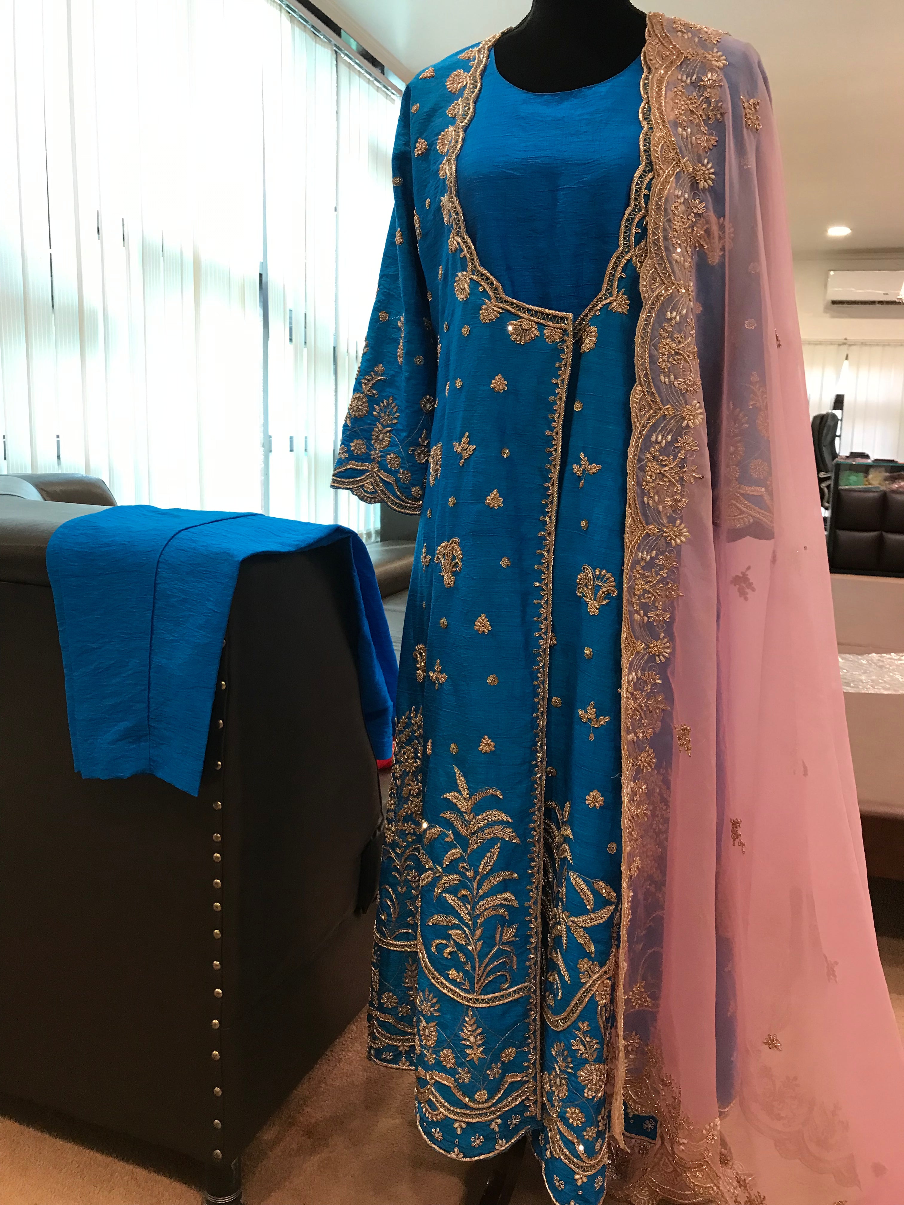 Handembroidered jacket dress