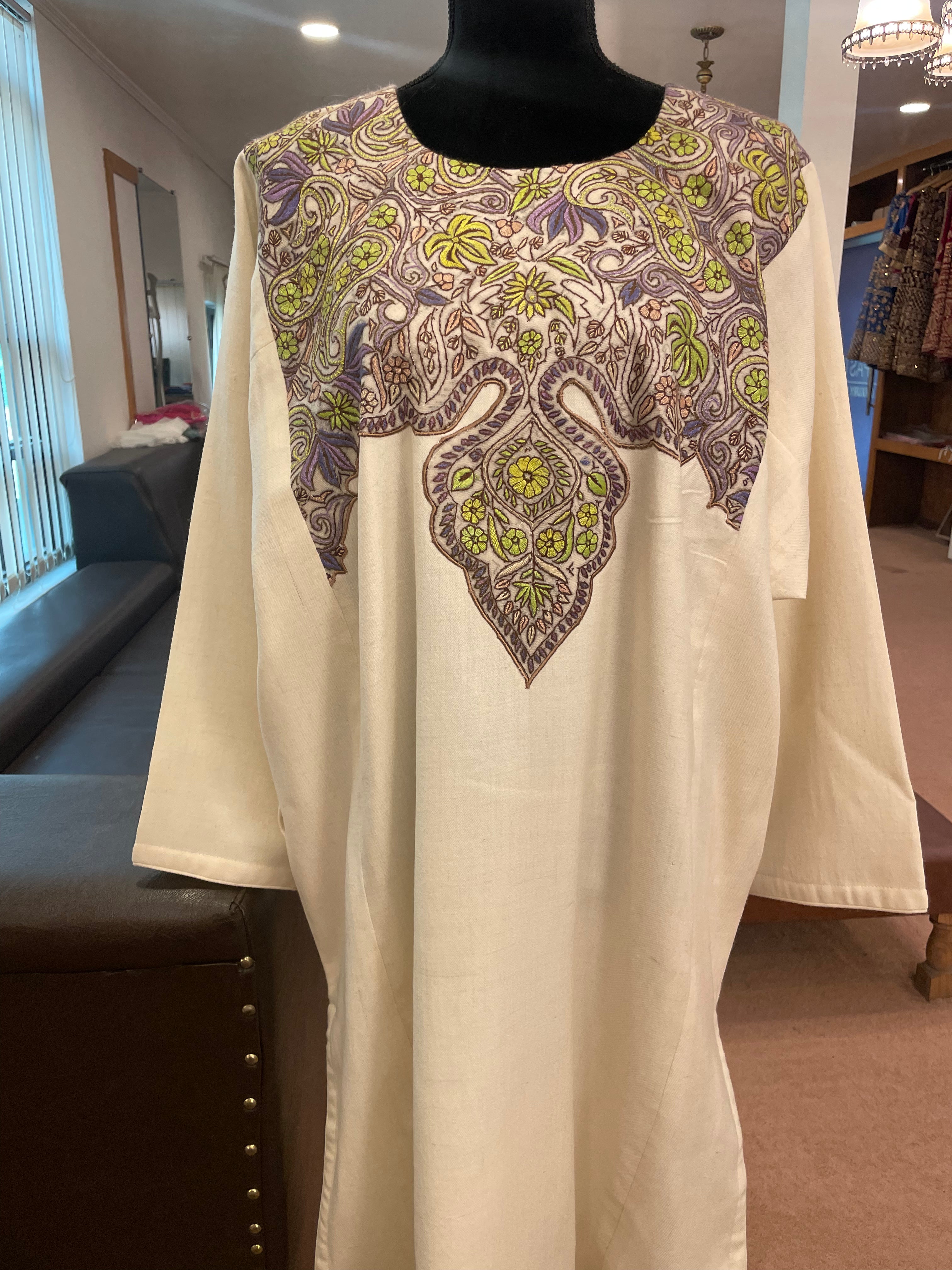 Purepashmina purewoolblend pheran pwb198