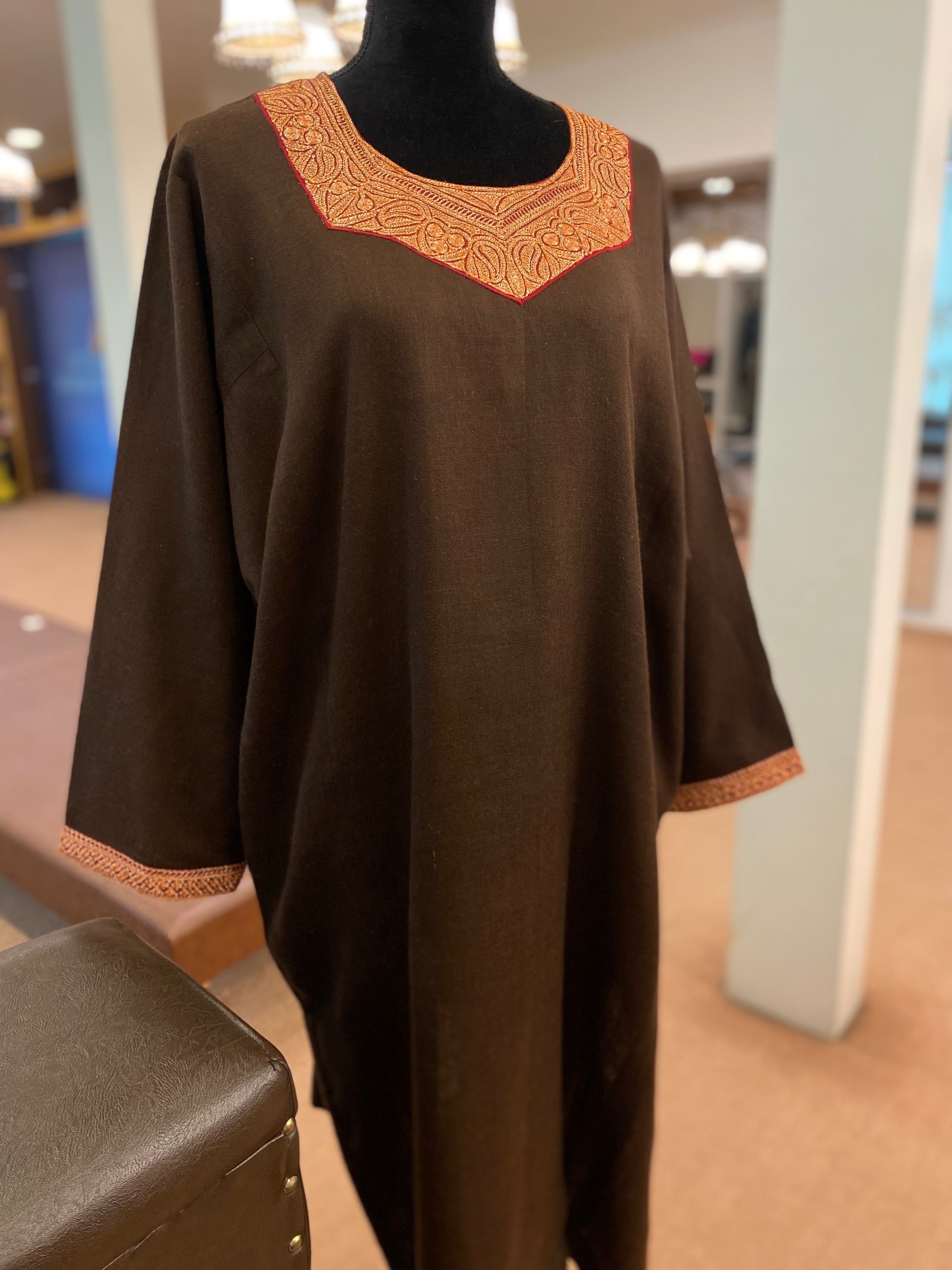 Pure Pashmina blend Hand tilla pheran pwb207