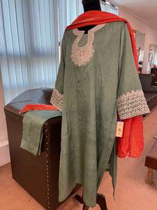 Puresilk Tilla kurta set Mtks333