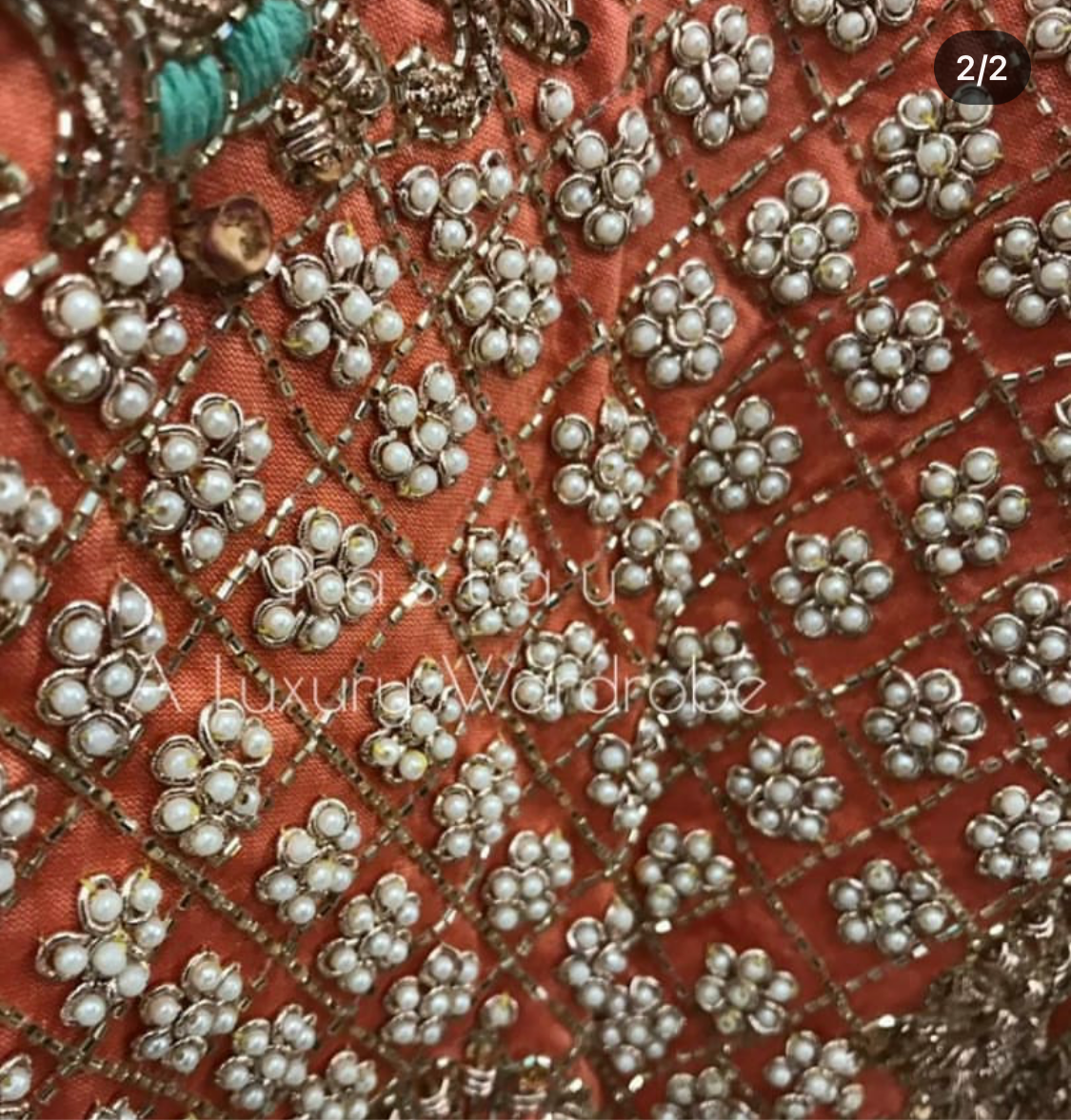 Handembroidered Bridal Lehanga - Pastau