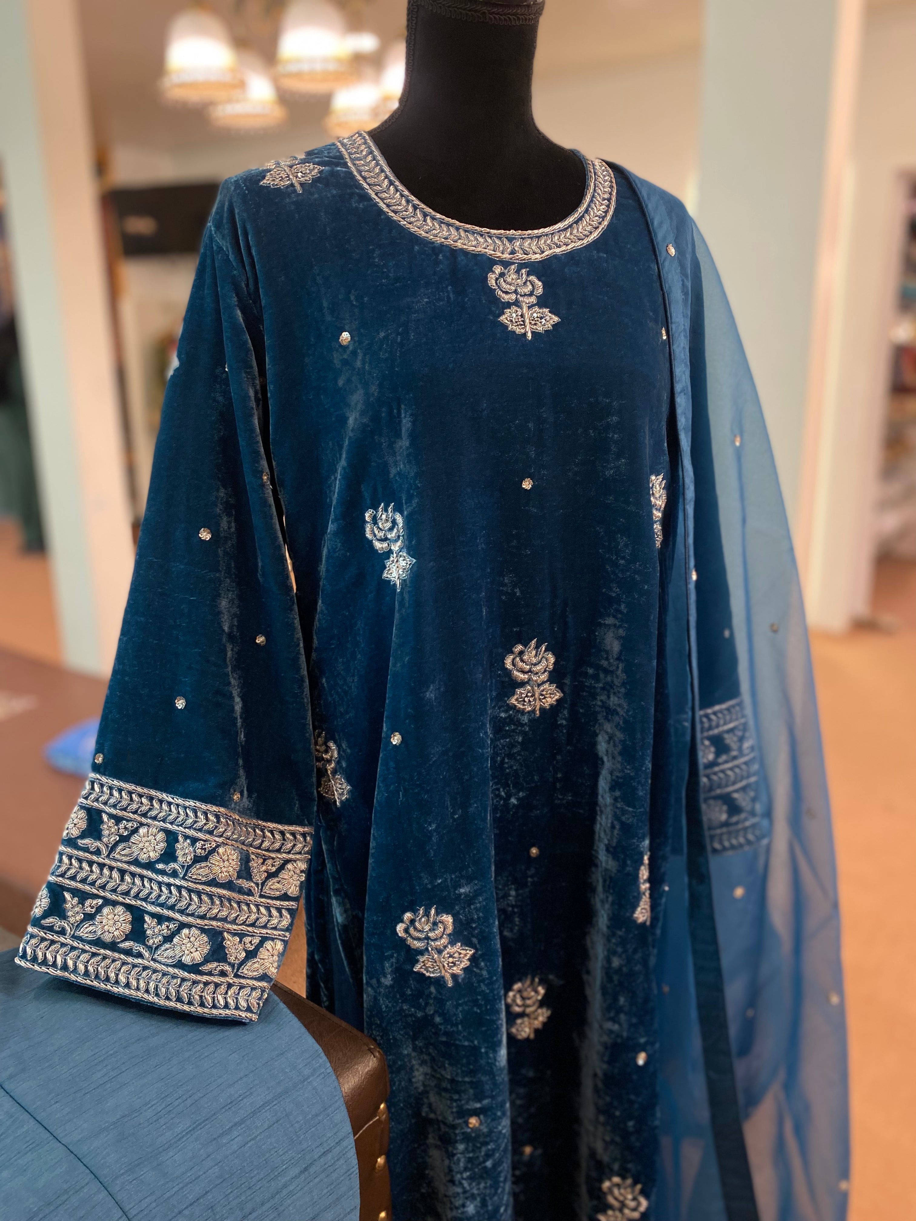 Hand embroidered dress 3pc