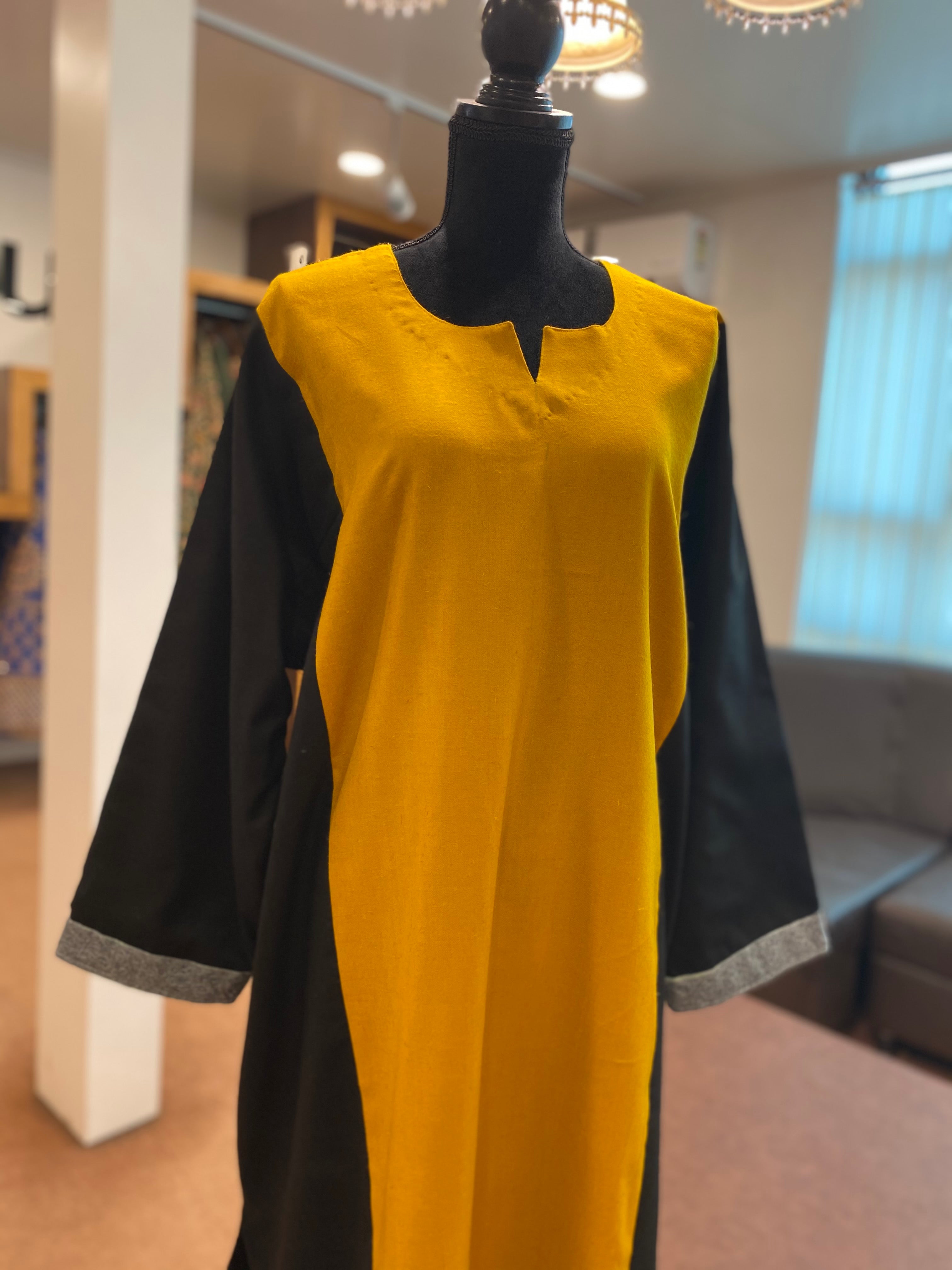 Pashmina dual shade handsozni pheran - Pastau