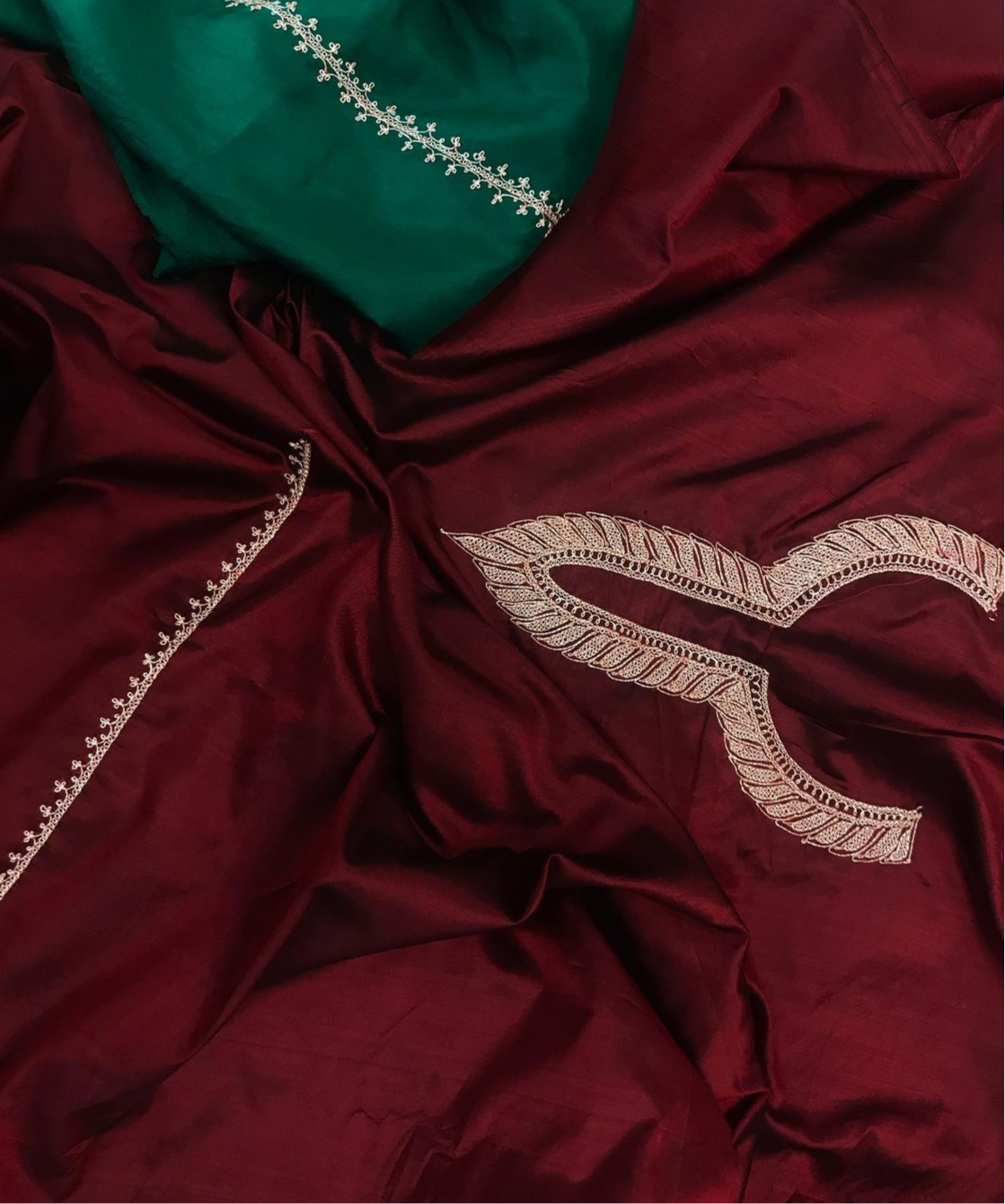 Hand Tilla pure silk suit 3pc unstitched