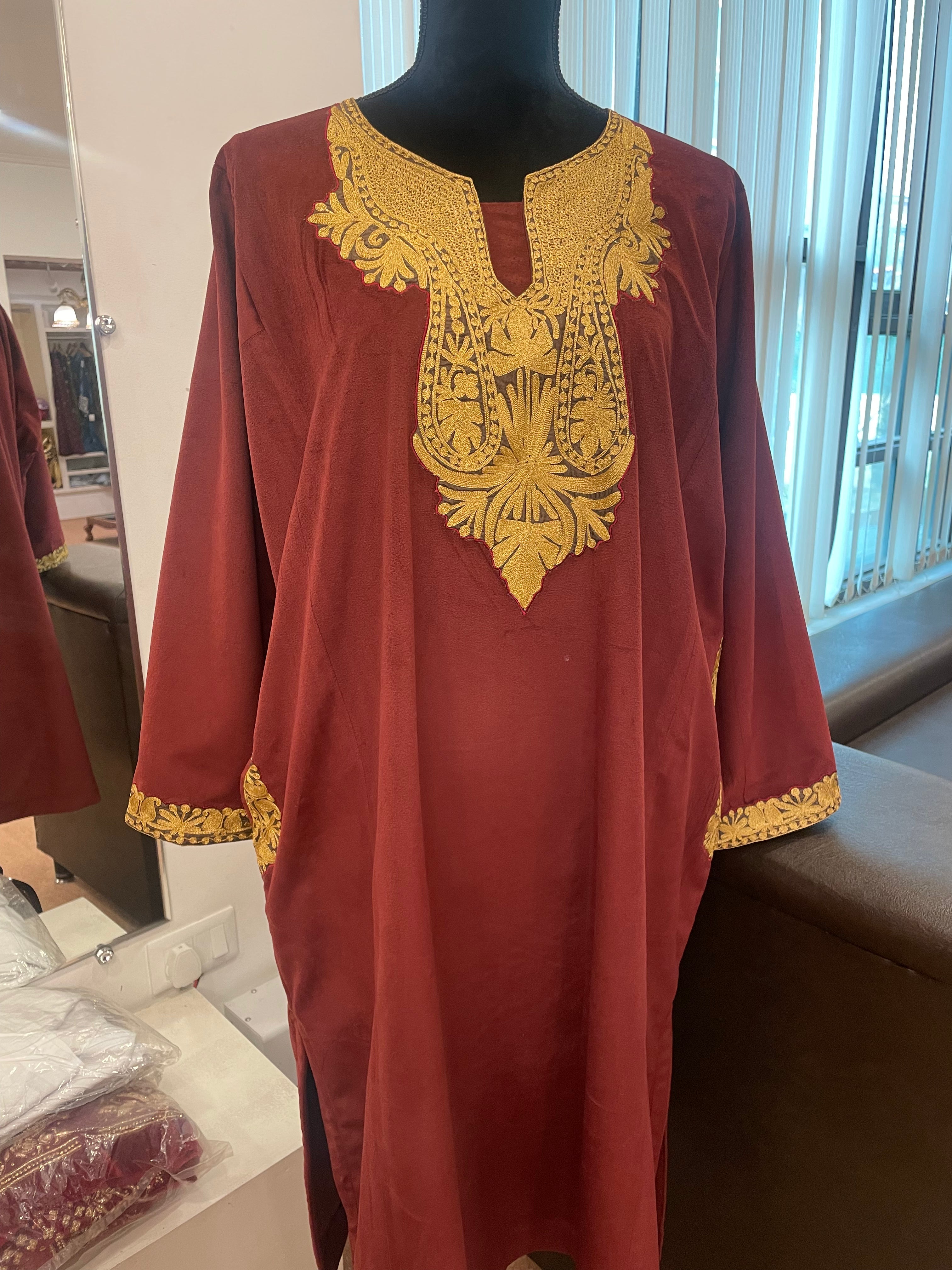 Fleece velvet pheran pbks268