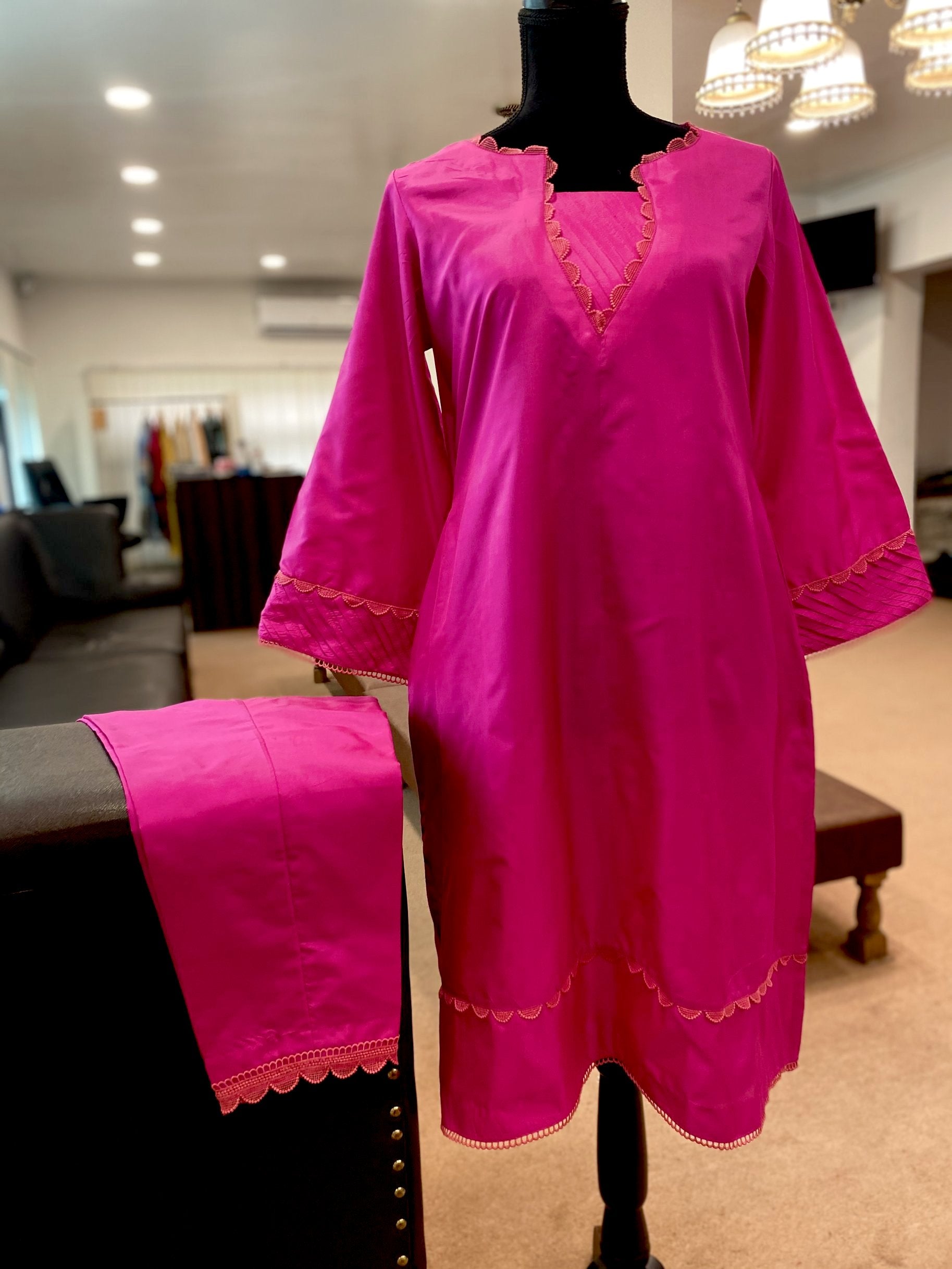 Pure Silk kurta set 2pc stitched