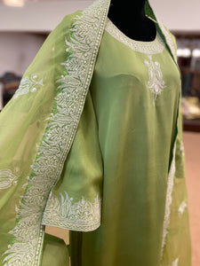 Tilla Kurta set 3pc stitched MTKS164