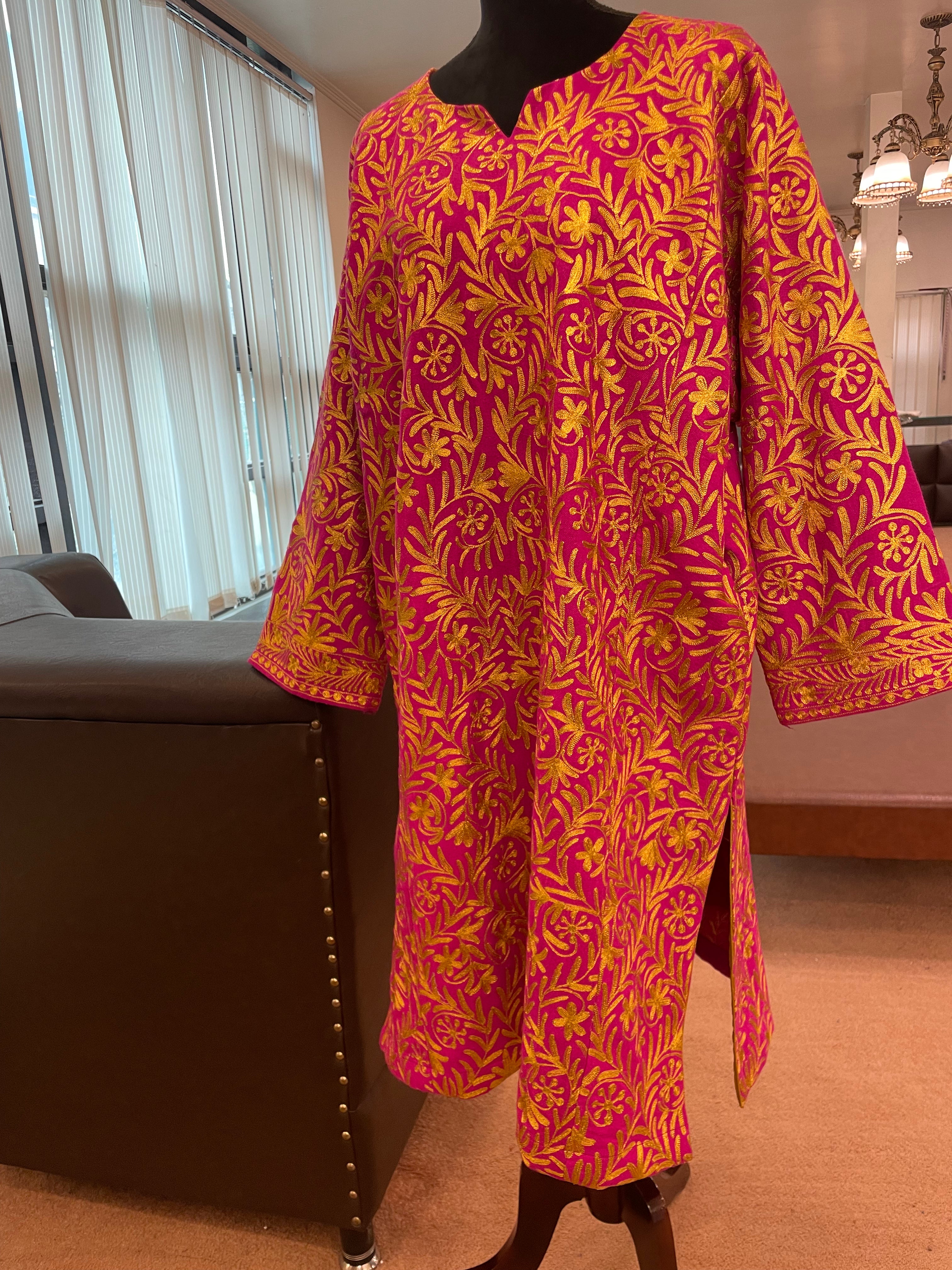 merino wool zariwork pheran pwb241