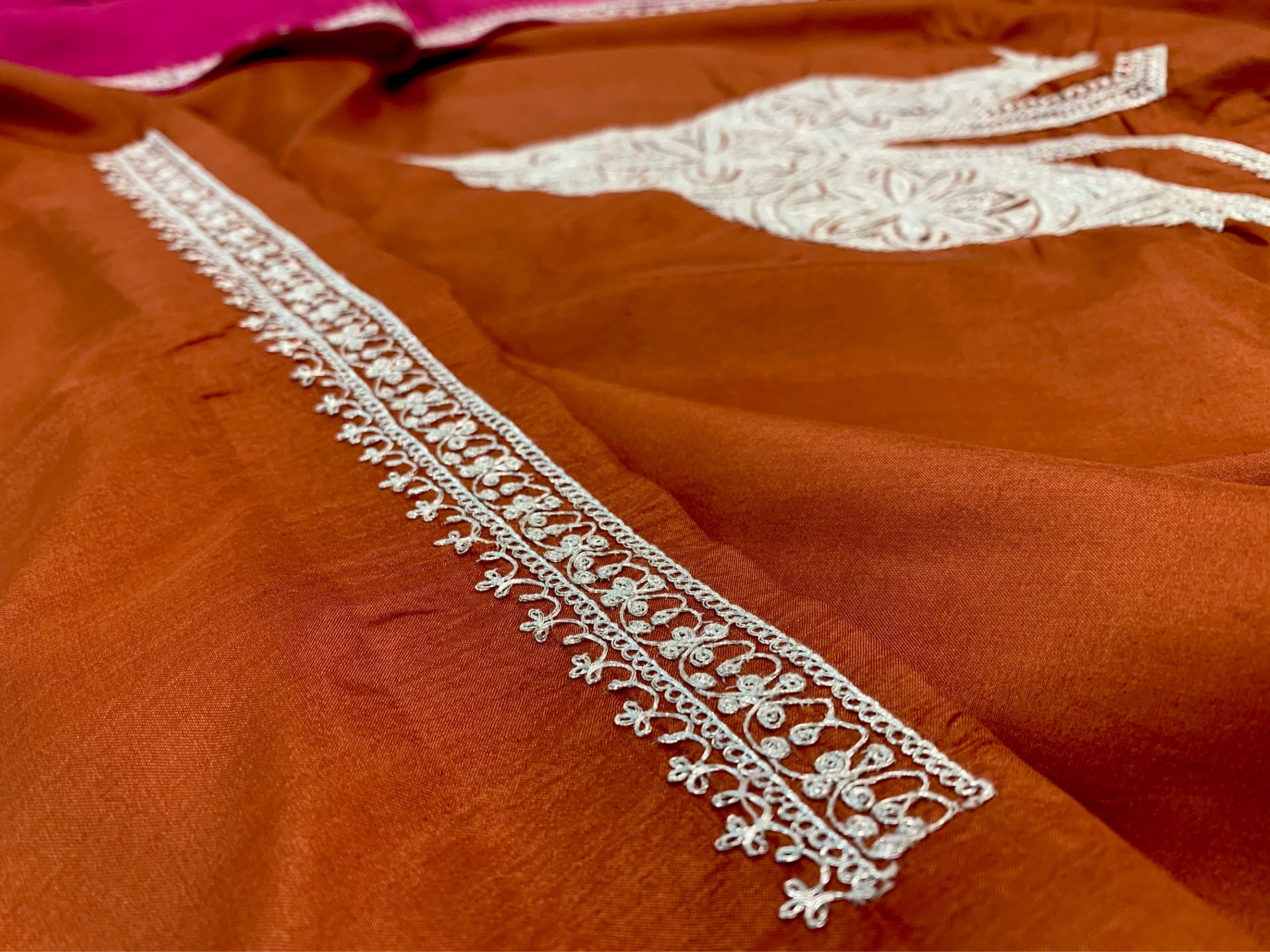 Hand Tilla pure silk 3pc unstitched