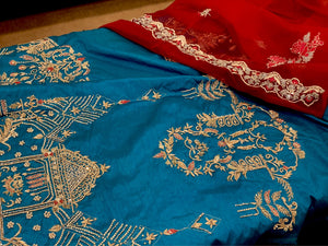 Handembroidered 3pc Dress unstitched