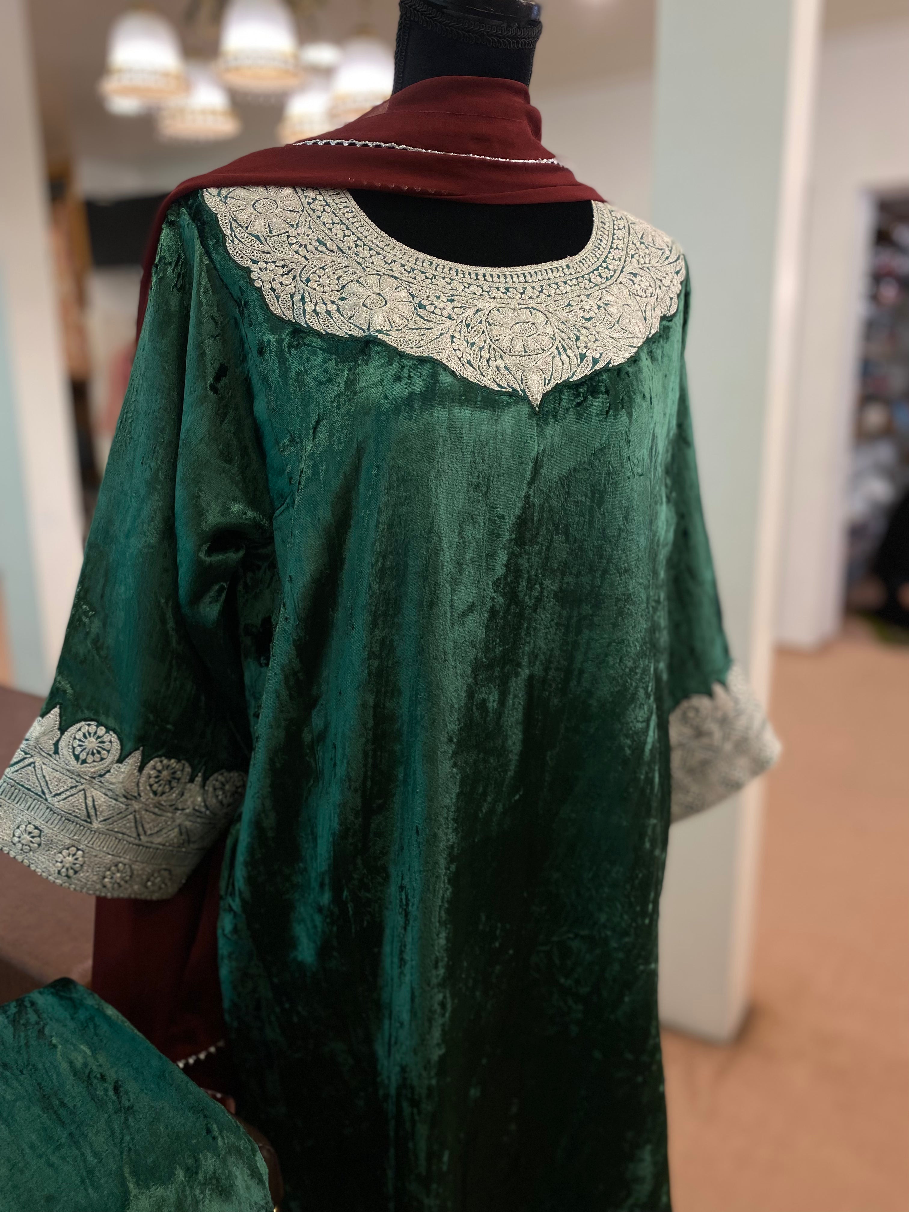 Kashmiri tilla work 3 piece