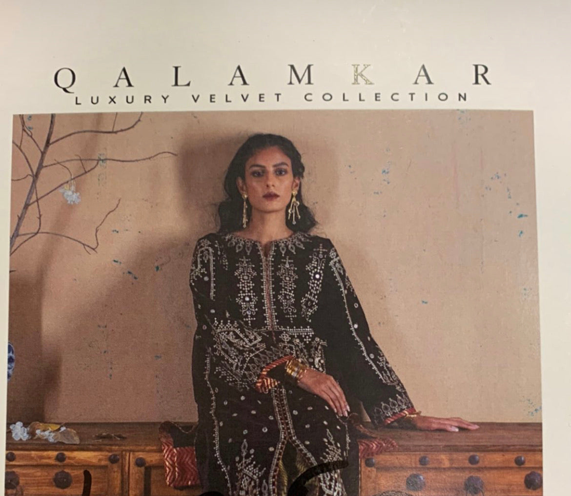 Qalamkar velvet - Pastau