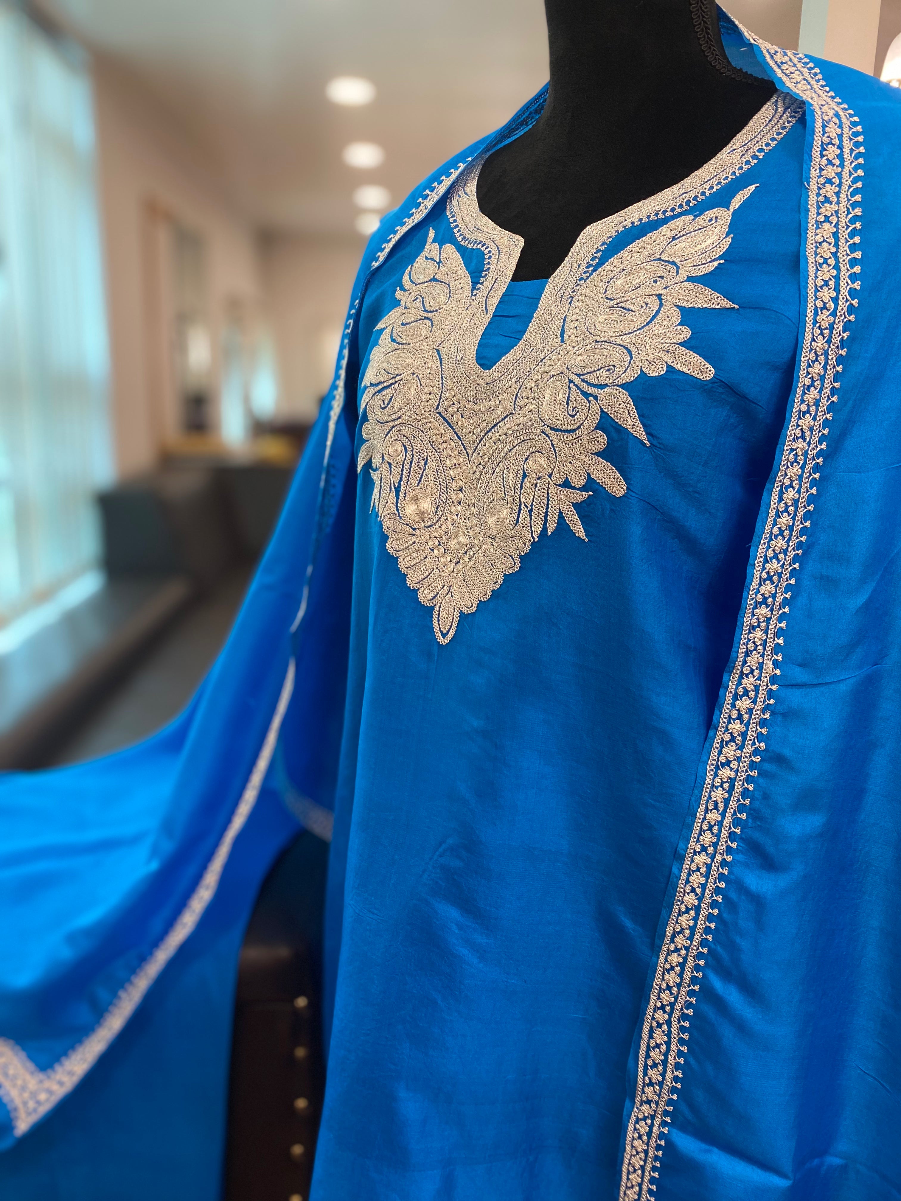 Hand Tilla pure silk 3pc stitched