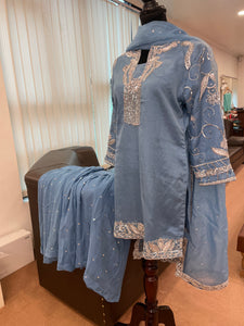 Dusty blue gharara