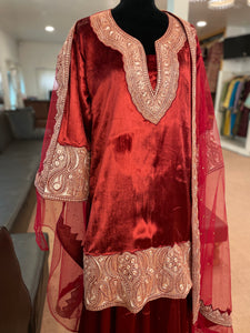 Kashmiri tilla dress mtks194
