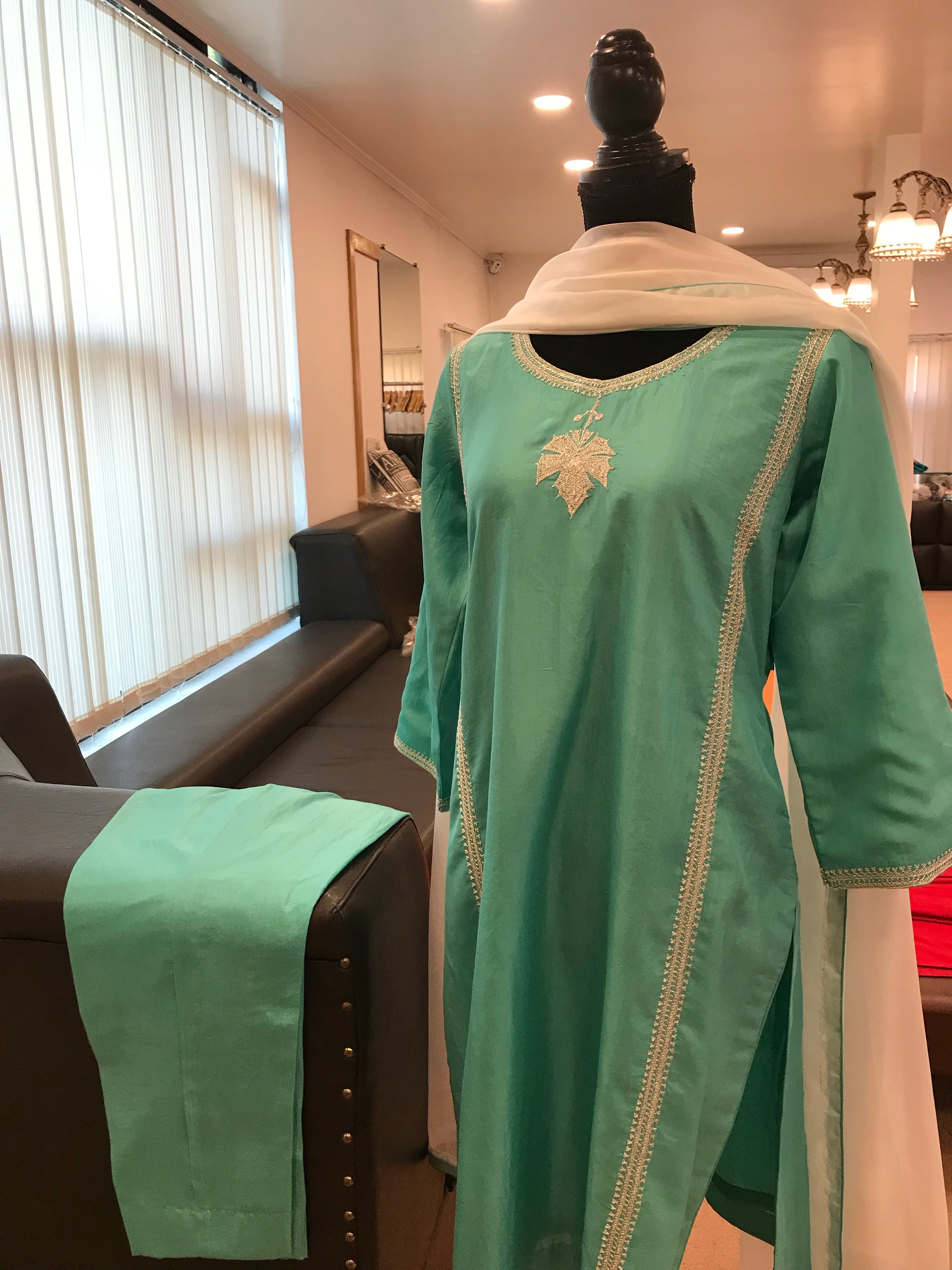 Pure Silk Hand Tilla suit stitched 3pc