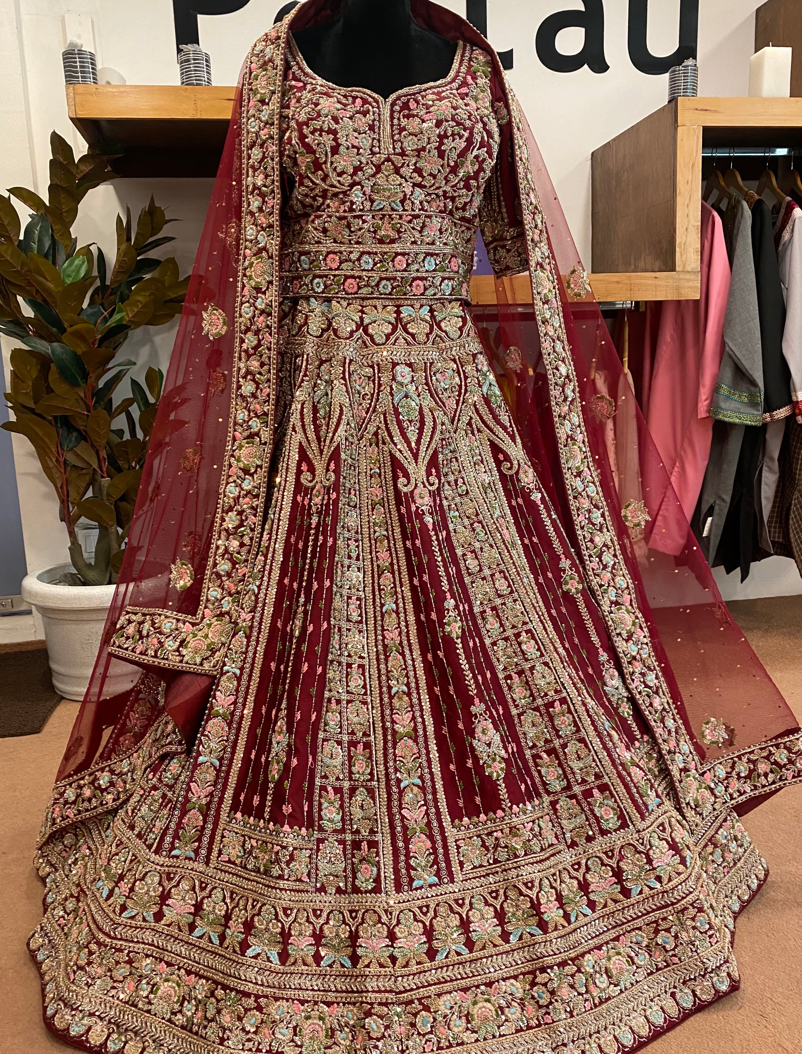 Handembroidered Bridal Lehanga