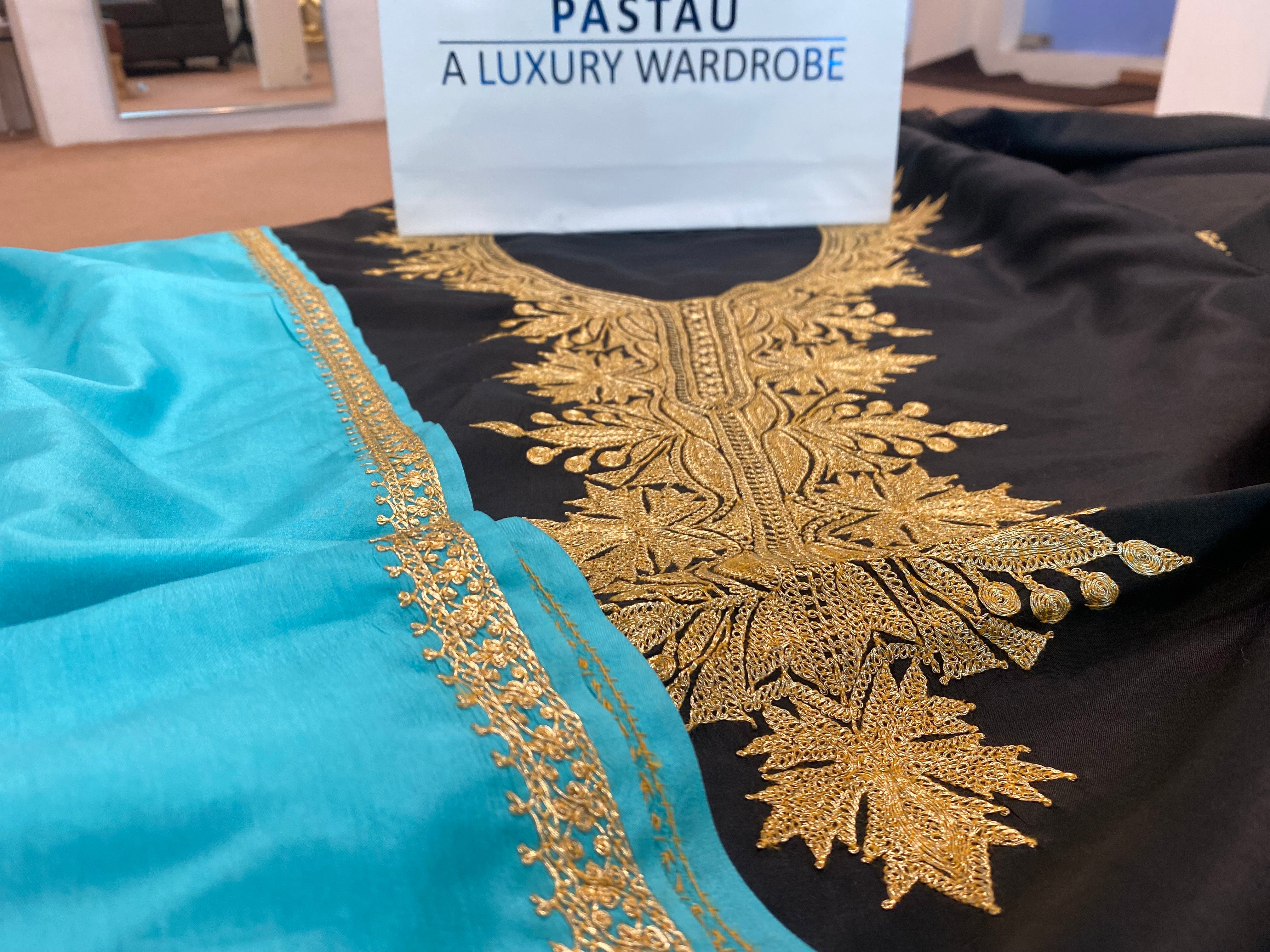 Hand Tilla pure silk 3pc unstitched