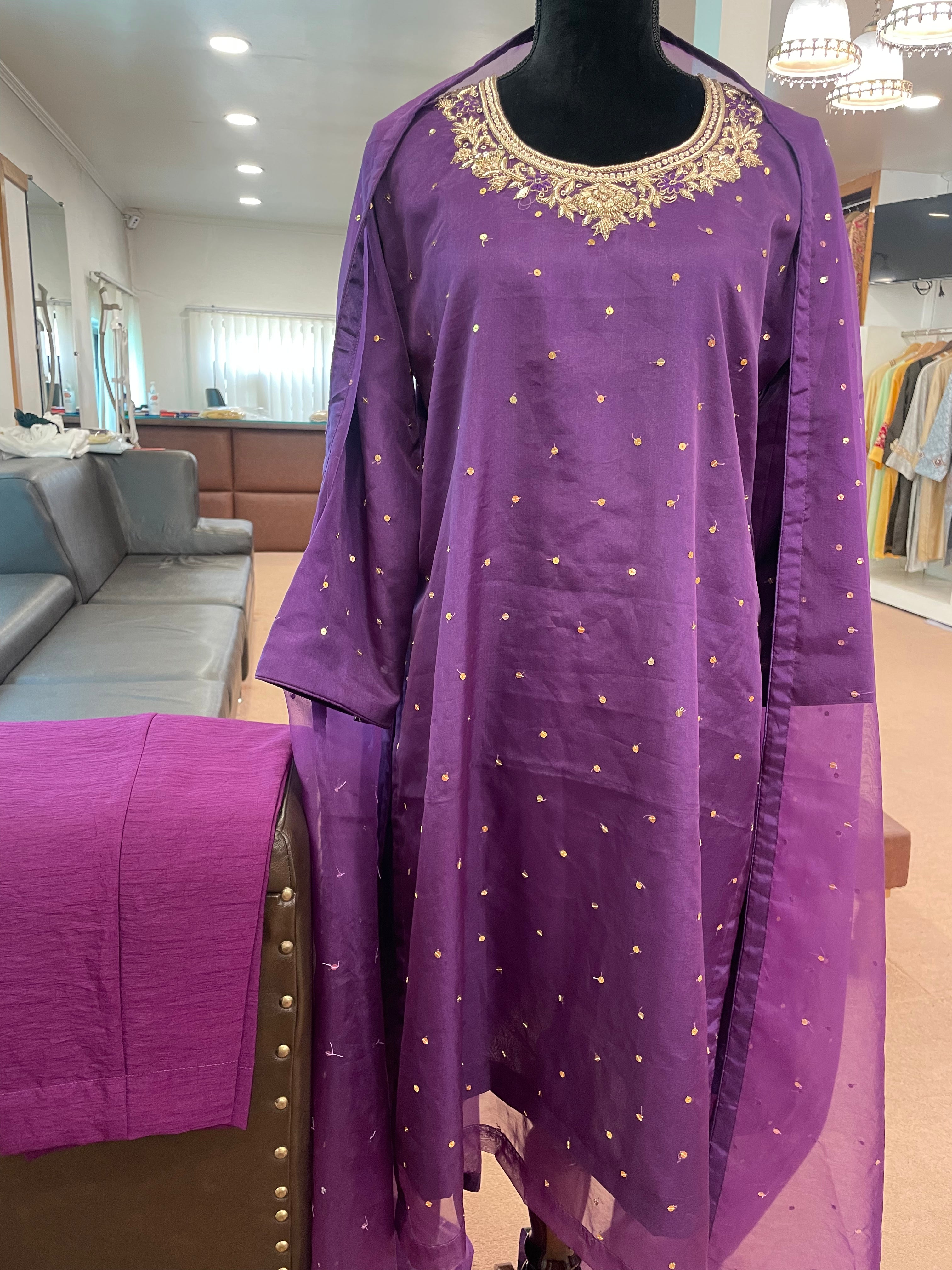 Handembroidered 3 piece suit