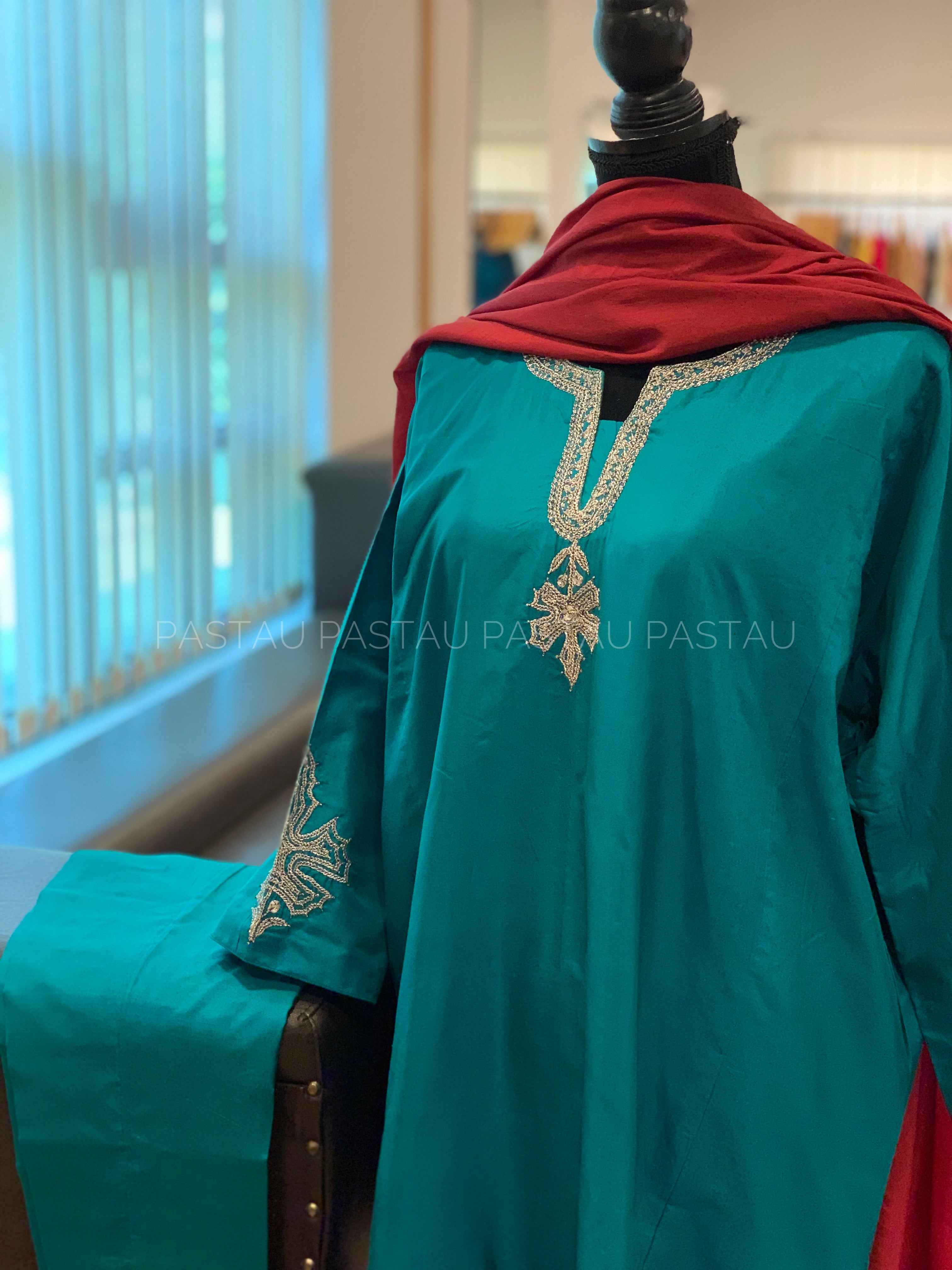 Hand Tilla pure silk 3pc stitched