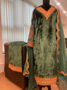 Kashmiri tilla dress