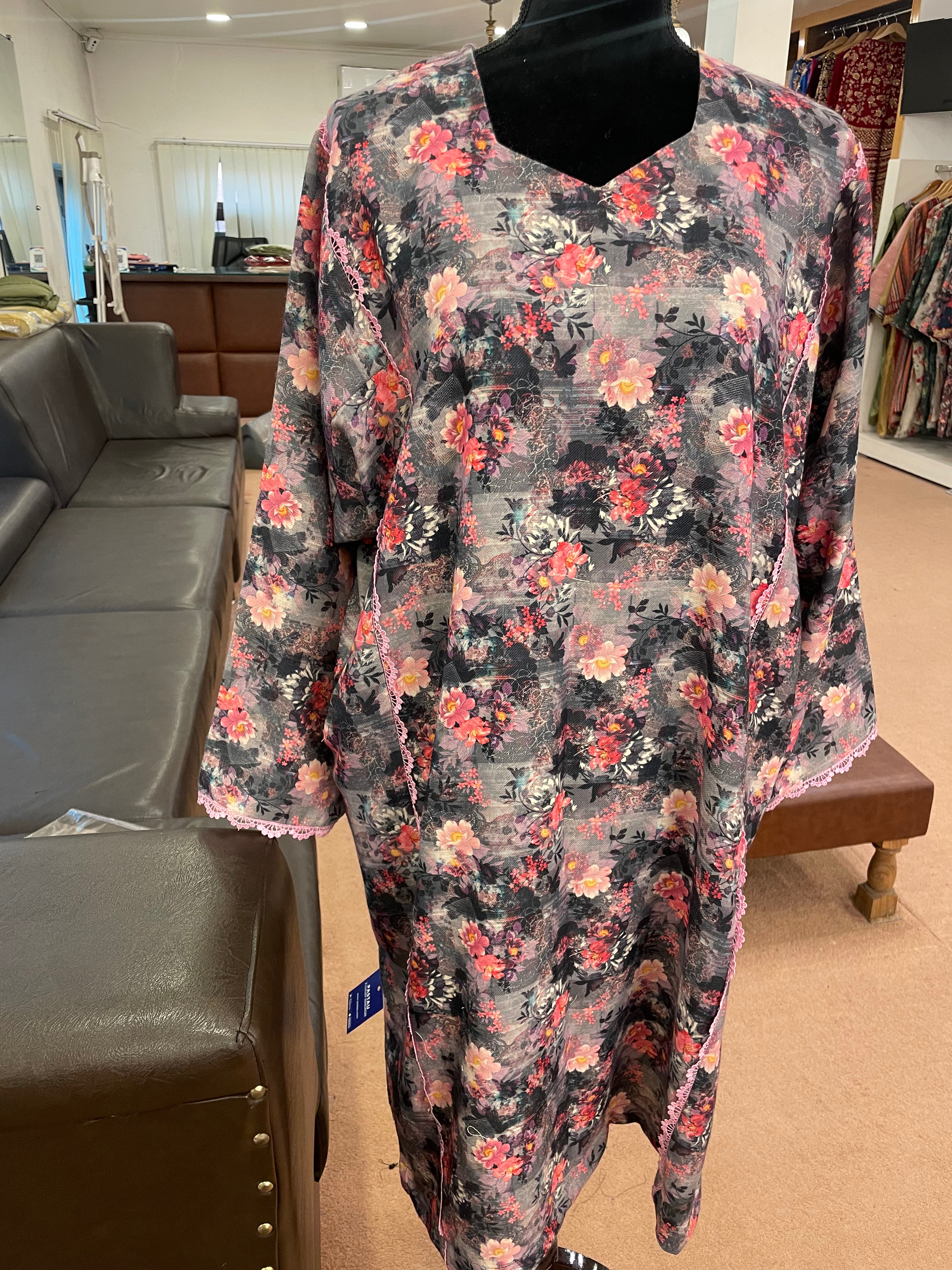 Printed wool pheran Pbks231